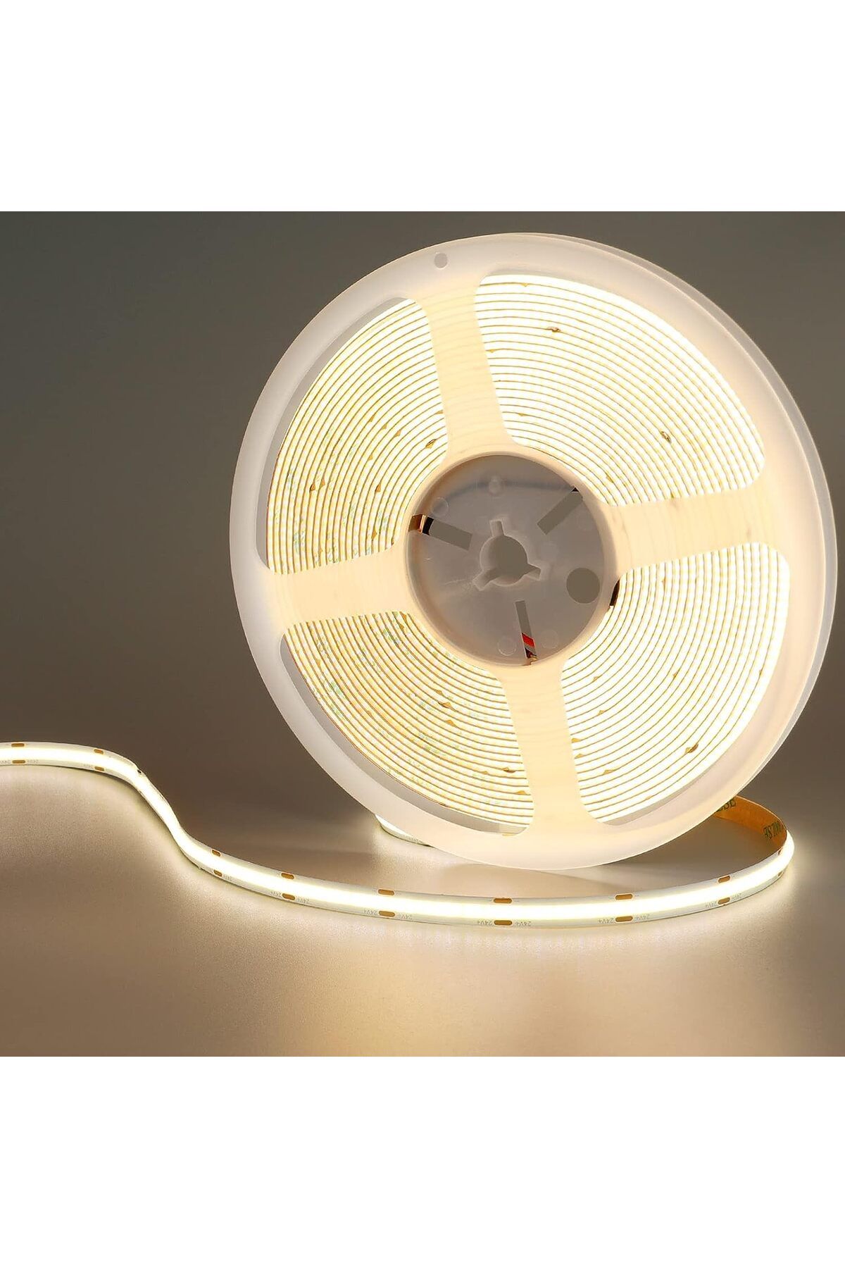 Hapşuruk COB LED şerit 24 V 10 m Doğal beyaz, 4000 K LED şerit, CRI 93 + yüksek parlaklık, 6800 lm IP20