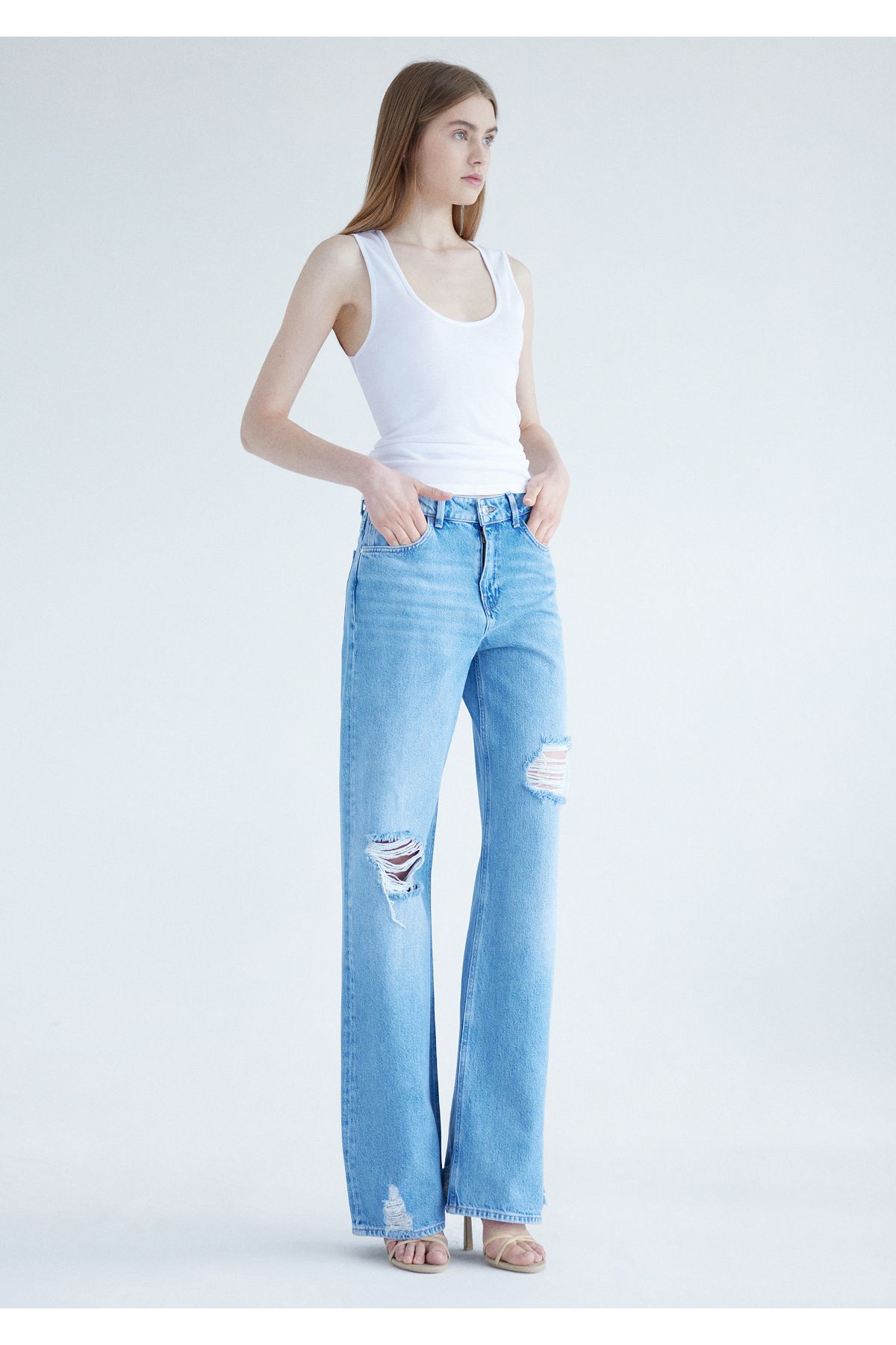 Mavi Malibu Açık Yırtıklı Street Jean Pantolon 1010152-83664