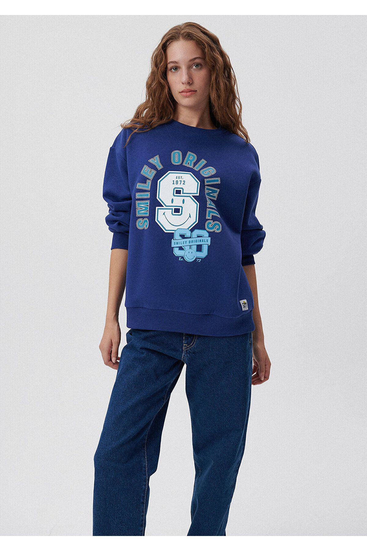 Mavi X Smiley Originals Lacivert Sweatshirt 1s10039-70722