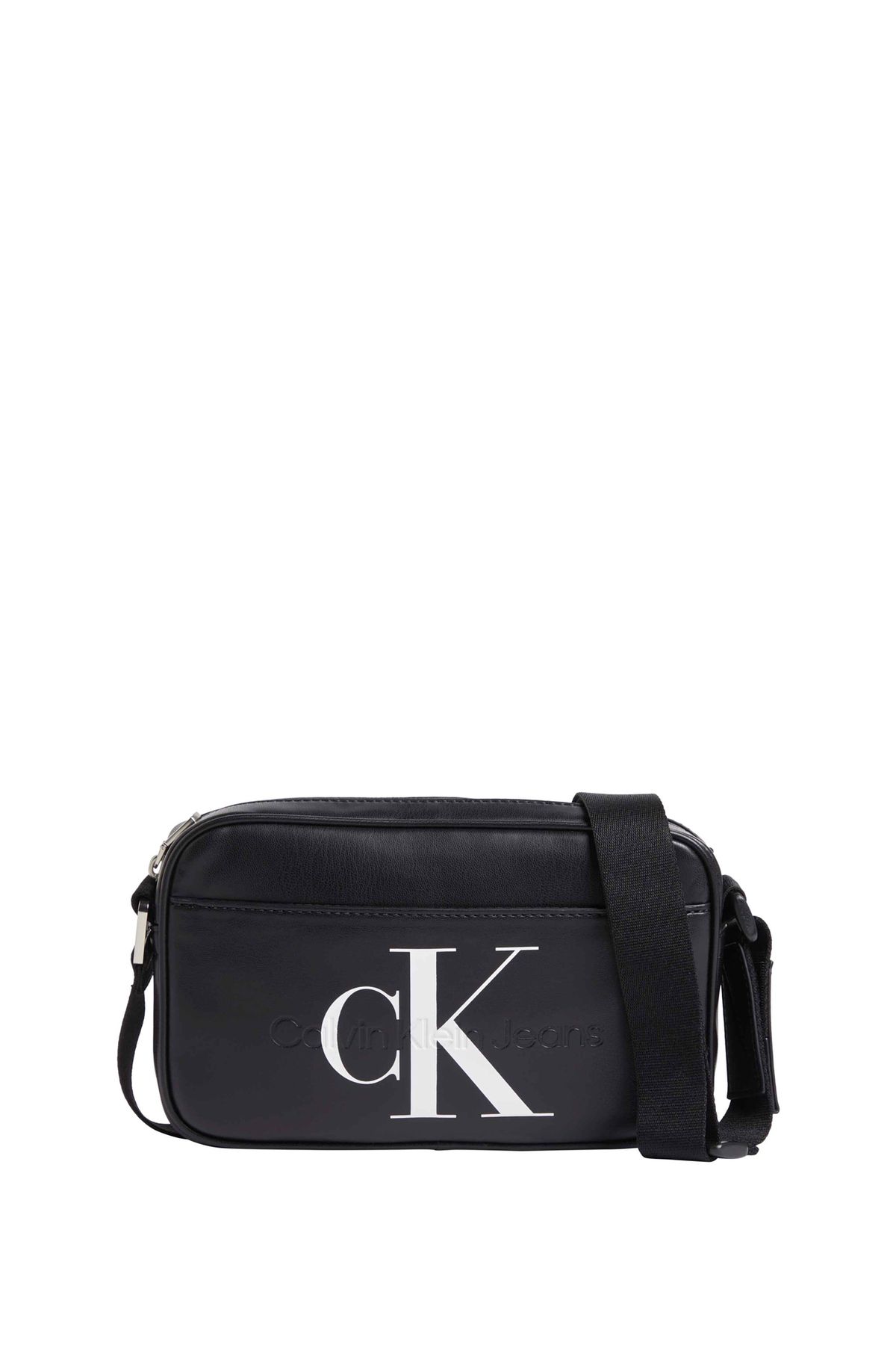 Calvin Klein Siyah Erkek 22x14,5x5 cm Postacı Çantası MONOGRAM SOFT CAMERA BAG22
