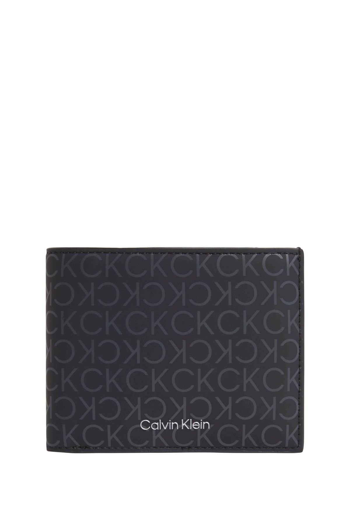 Calvin Klein Siyah Erkek 11,5x9x2 cm Cüzdan RUBBERIZED BIFOLD 5CC W/COIN
