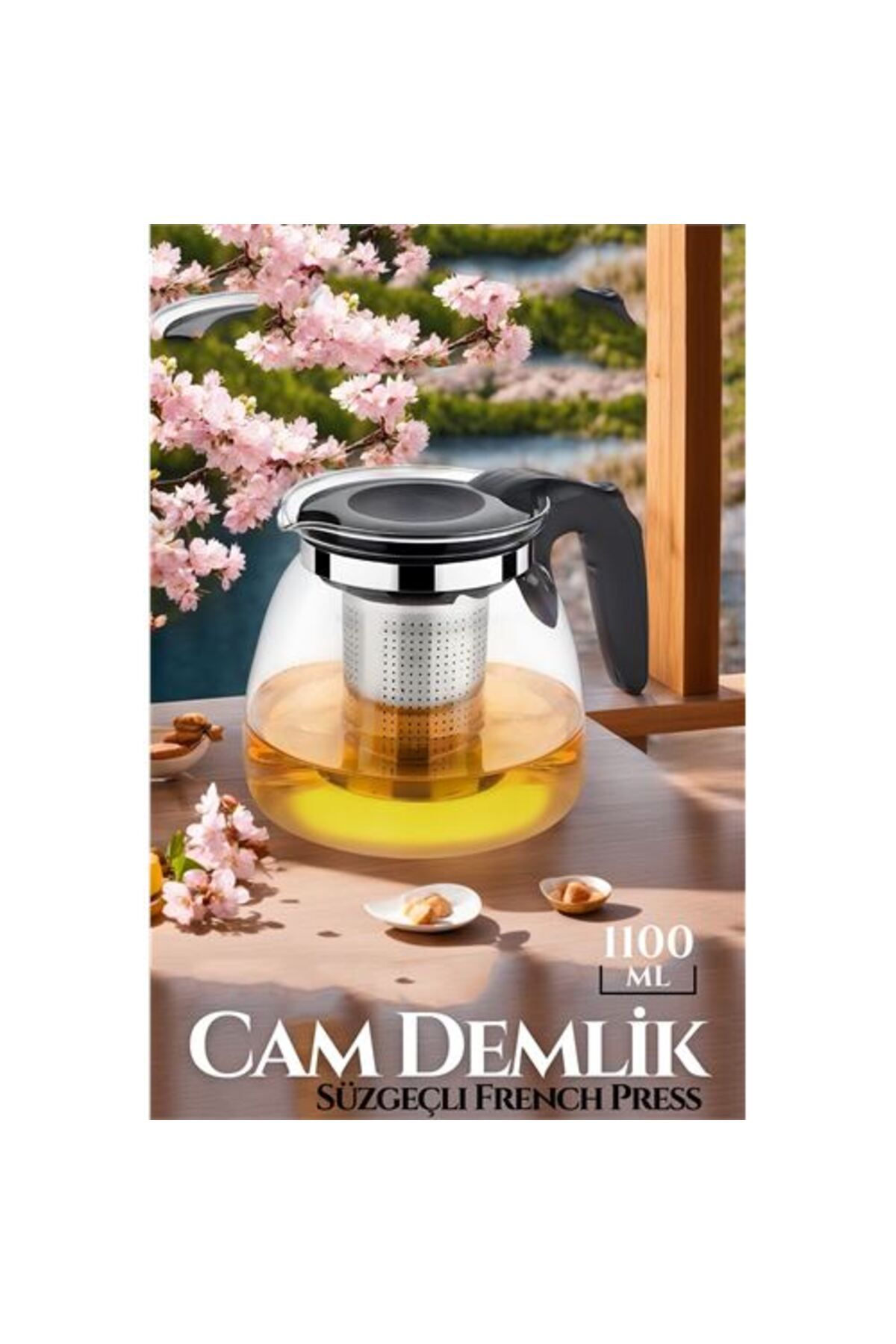 Transformacion 1100 Ml Süzgeçli French Press Cam Demlik 7190201