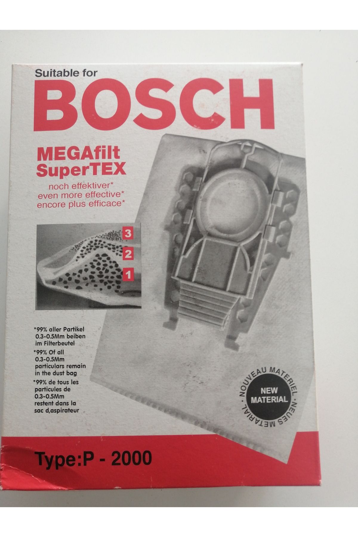 Bosch type P modellerine uygun uyumlu toz torba
