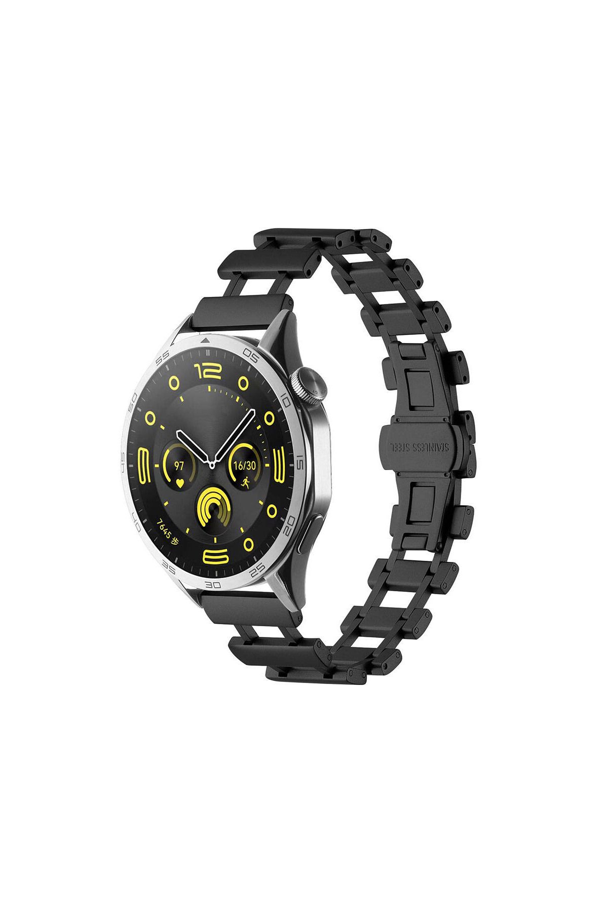 Fuchsia Galaxy Watch Uyumlu Fuchsia  46mm DNKR-05 22mm Metal Kordon