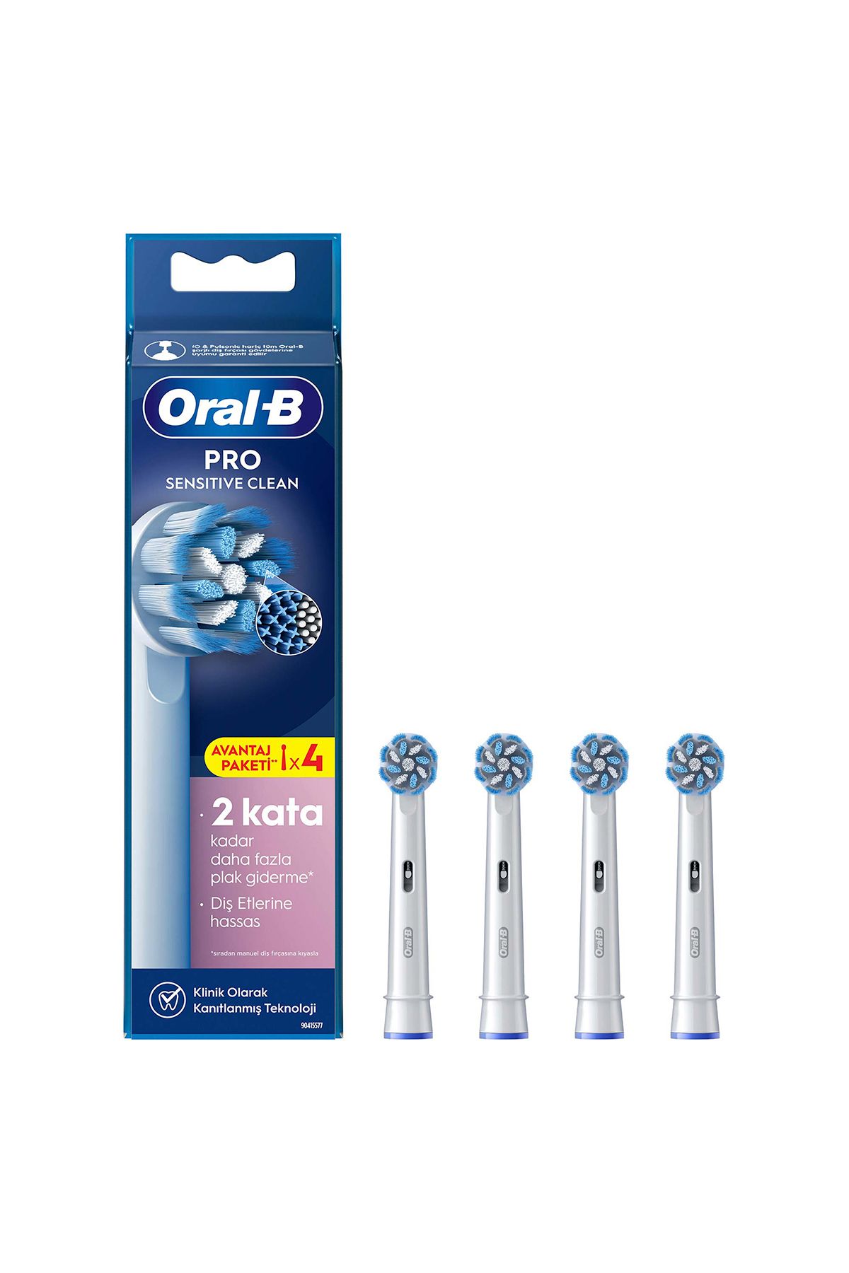 Oral-B Pro Sensitive Clean X-Filament Şarjlı Diş Fırçası Yedek Başlığı 4 Adet