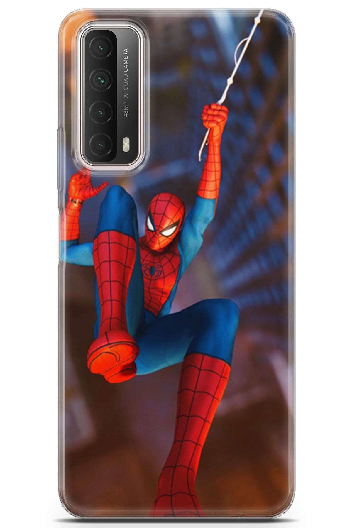 Lopard Huawei P Smart 2021 Uyumlu Kılıf Opus 20 Spiderman Renkli Kılıf Gradient