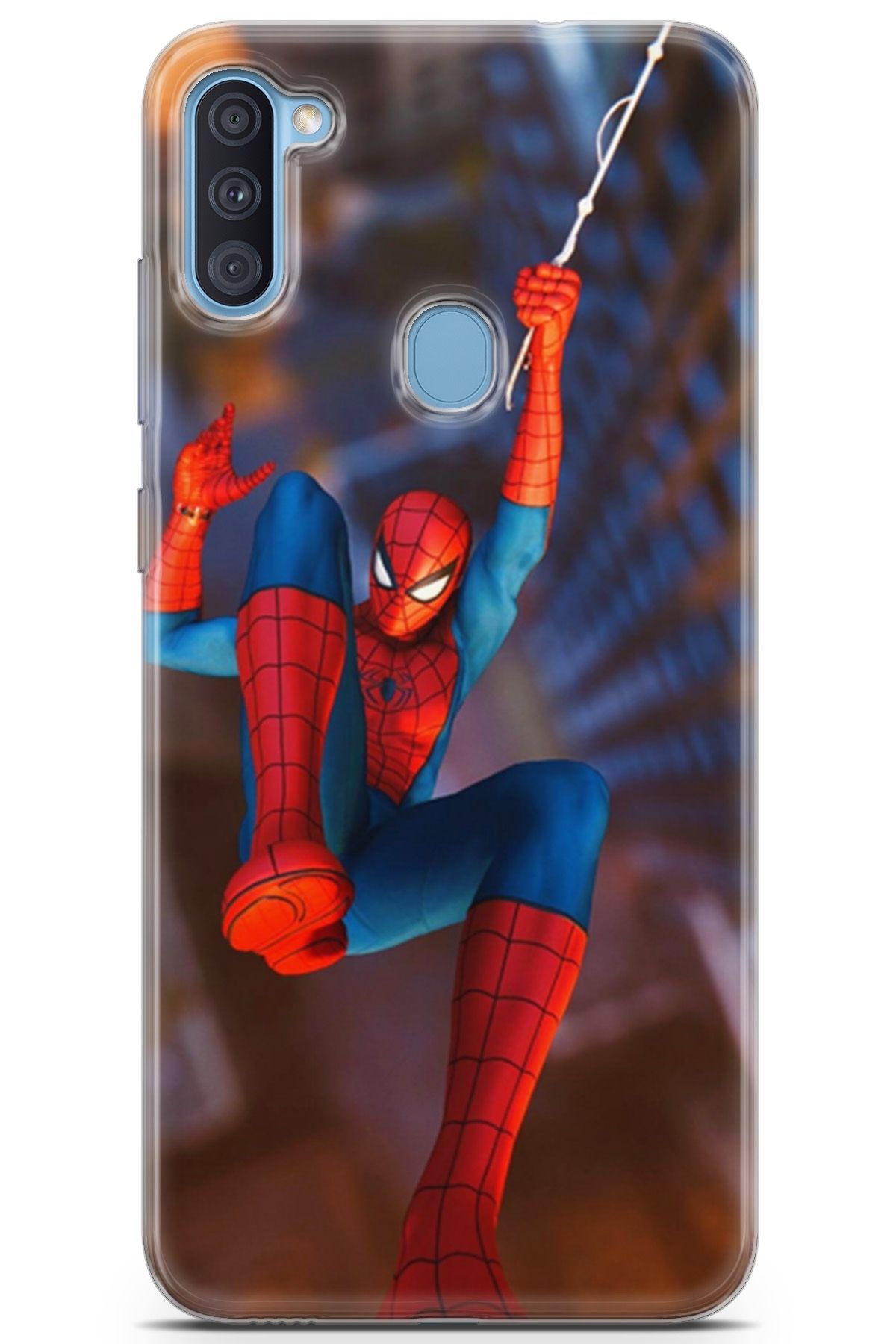 Lopard Samsung Galaxy A11 Uyumlu Kılıf Opus 20 Spiderman Renkli Kılıf Gradient