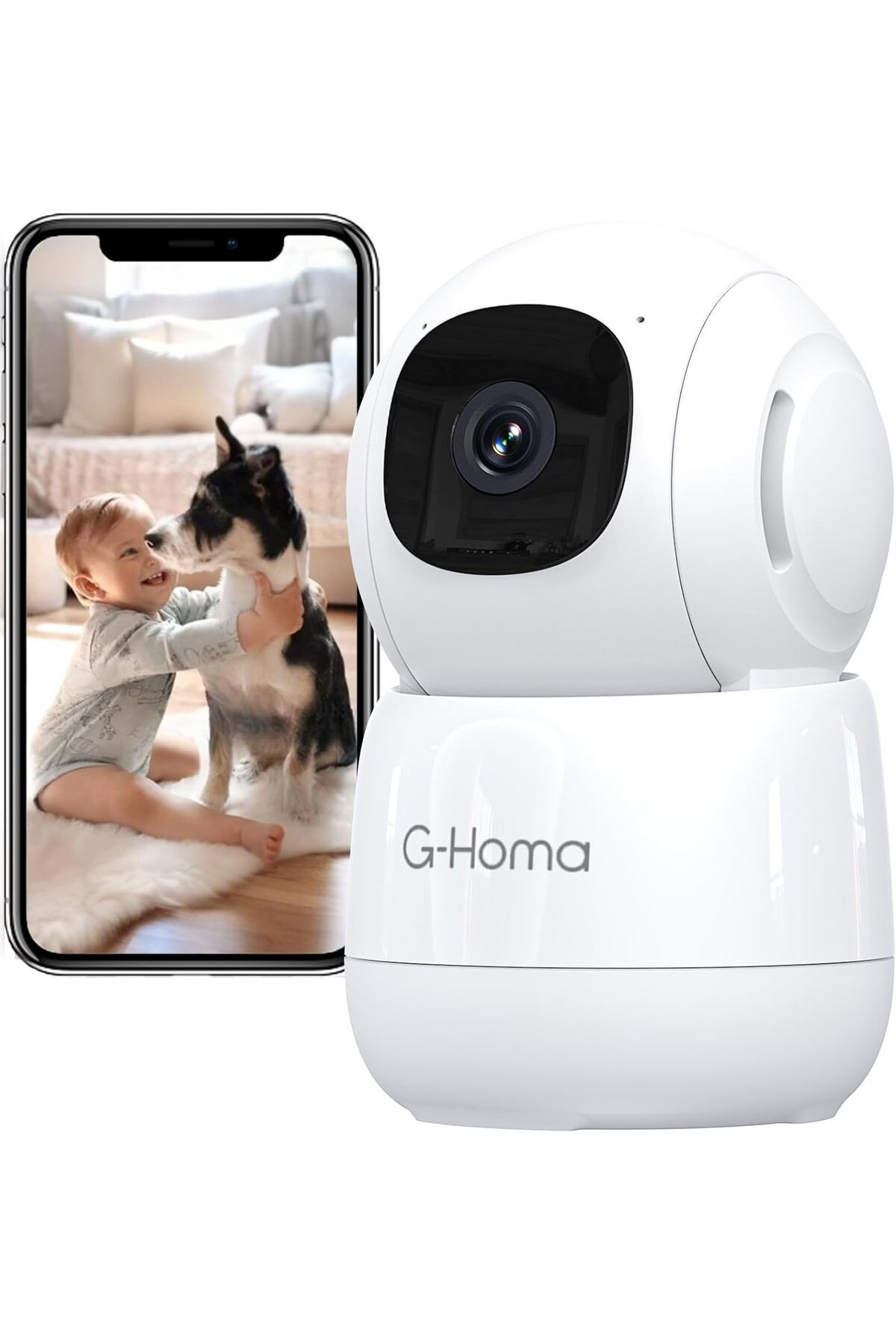G-Homa İç Mekan Gözetleme Kamerası, Hareket Algılamalı 360 Derece WiFi İç Mekan Gözetleme Kamerası