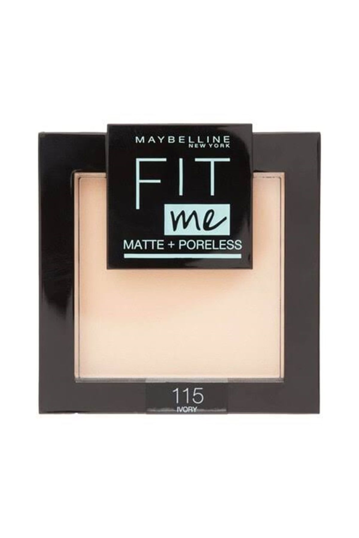 Maybelline New York Fit Me Matte+Poreless Pudra -115 İVORY-Açık Tenler İçin-9 gram