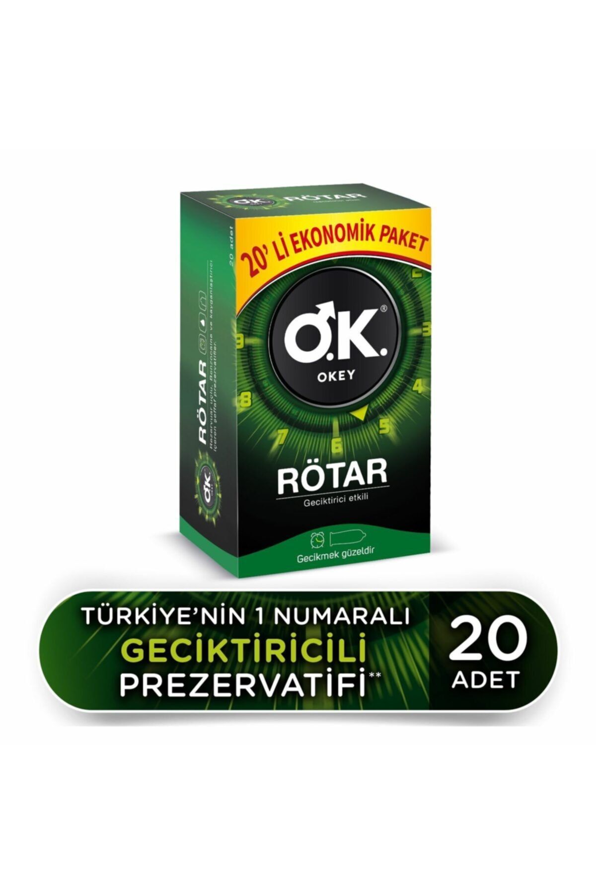 Okey Rötar Geciktiricili Ekonomik 20'li Prezervatif