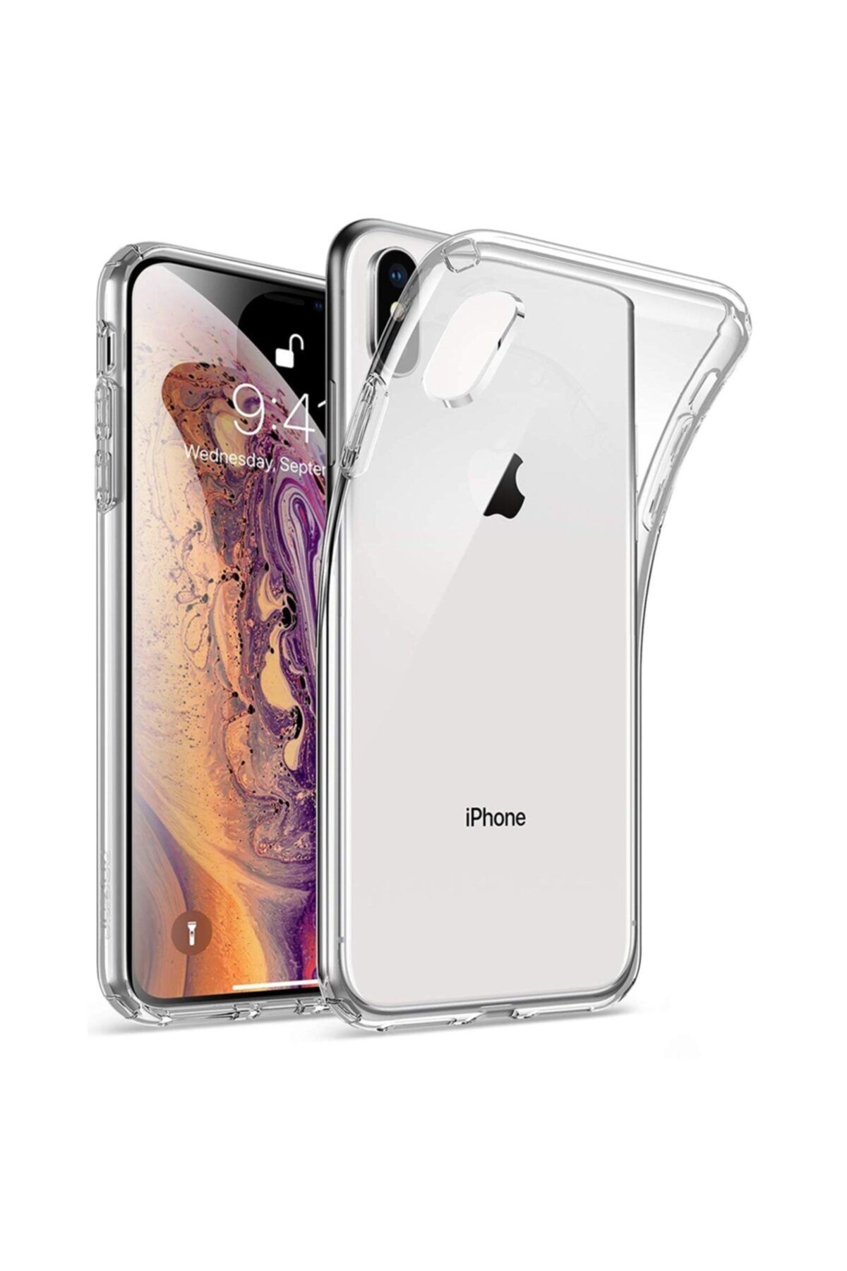 BCA Apple Iphone Xs Max Kılıf Şeffaf Süper Silikon Kapak Darbe Emici Özellikli