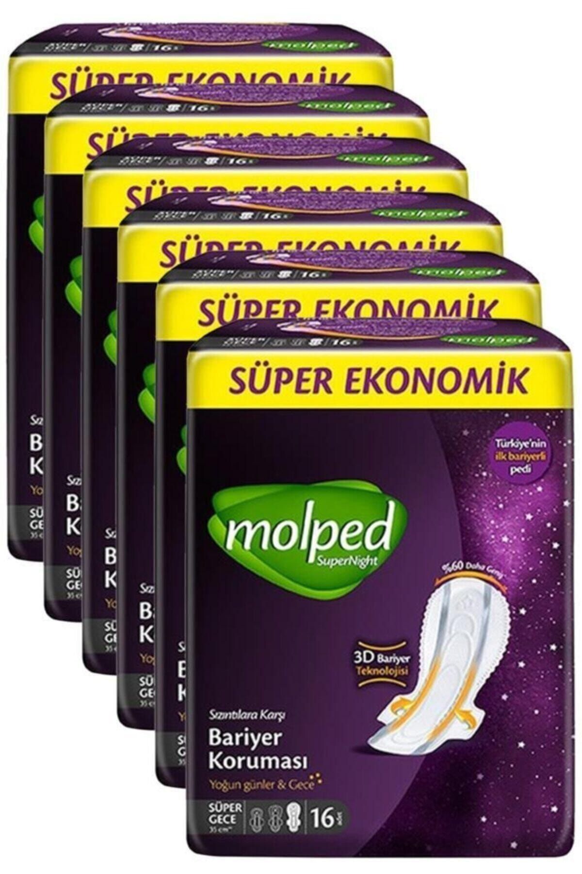 Molped Super Night Süper Gece Avantaj Paketi 16'lı 6 Adet