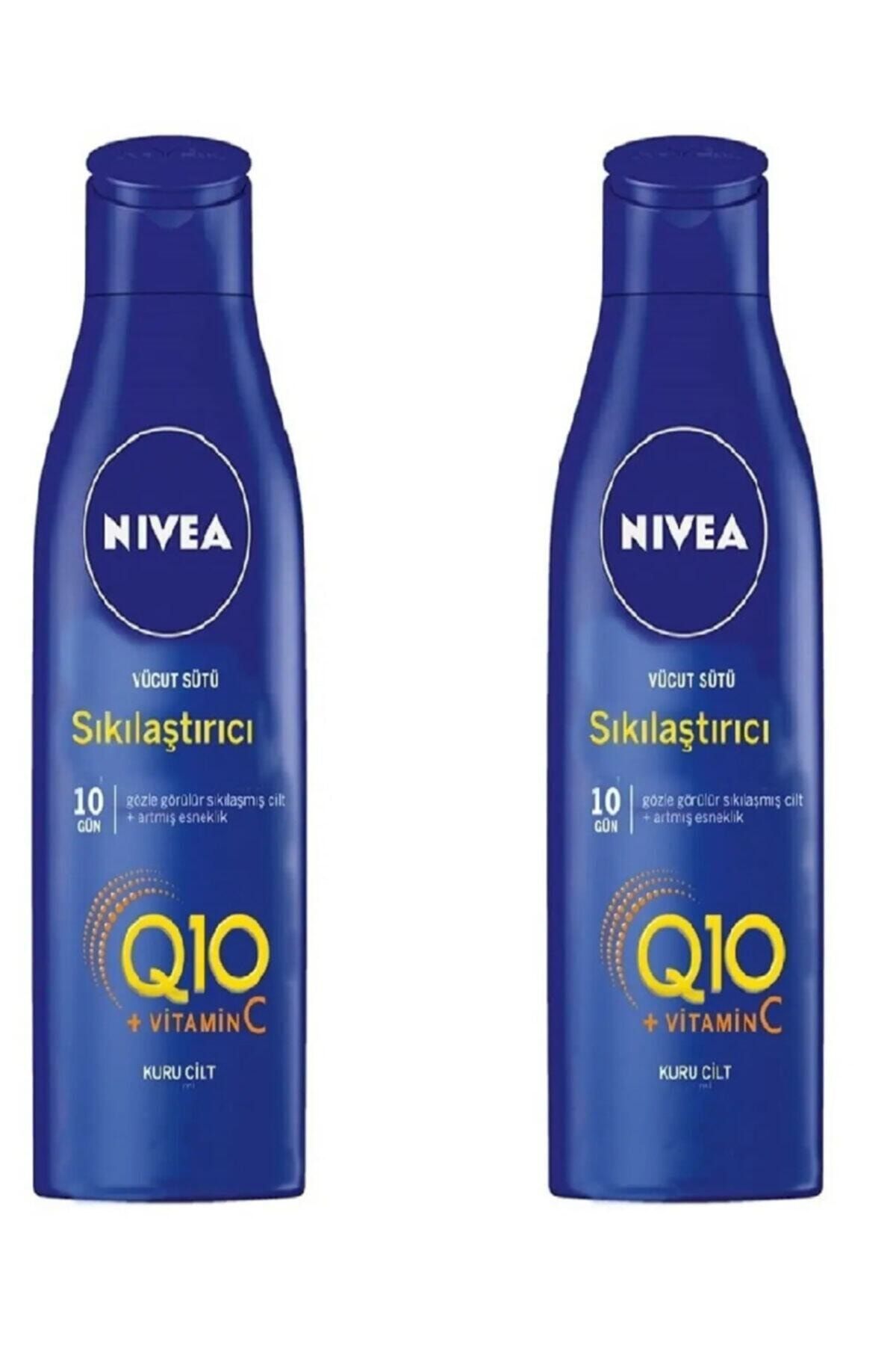 NIVEA Body Q10 Vücut Sıkılaştırıcı Vitaminc 250 ml Kuru Cilt 2 Adet