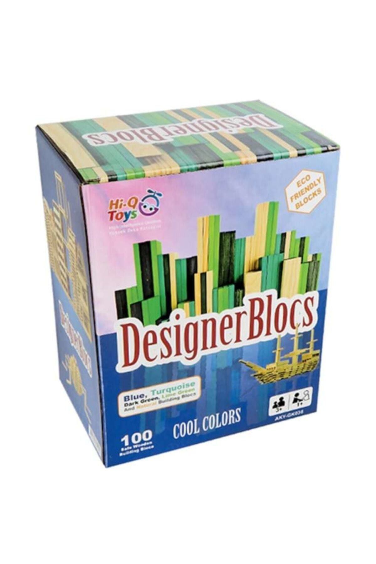 Hi-Q Toys Ahşap Yapı Blokları 100 Parça