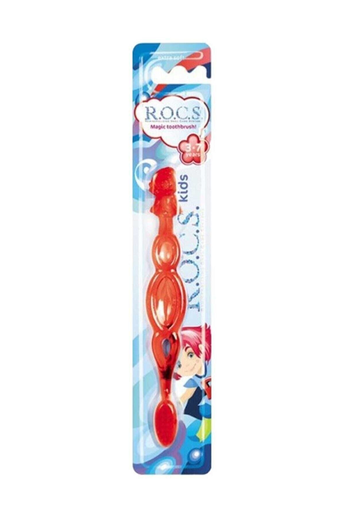 R.O.C.S. 3-7 Yaş Diş Fırçası - Kırmızı Rocs07k