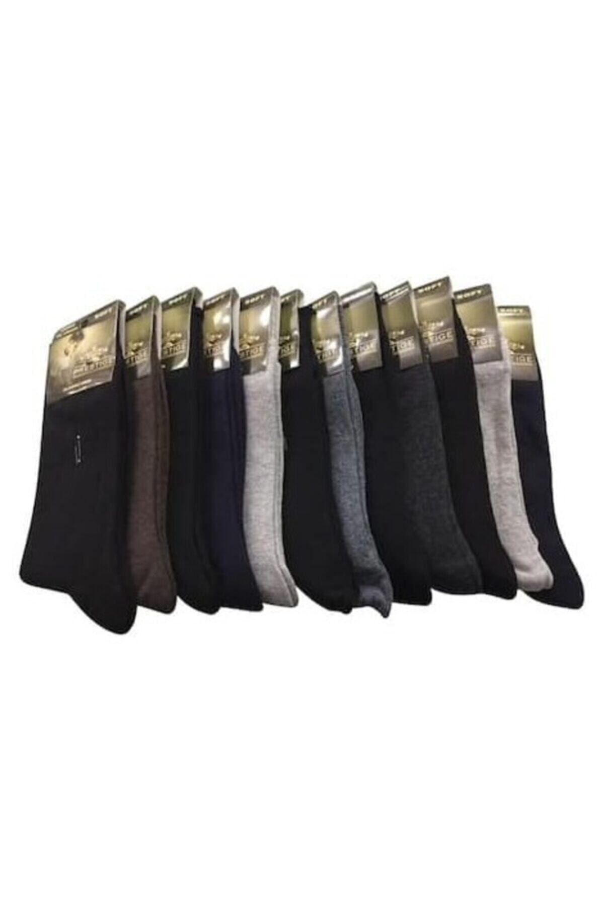 Prestij Erkek Karışık Renkli 12'li Soket Çorap