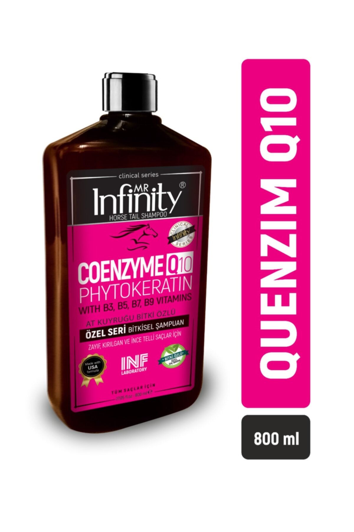 mr infinity Horse Tail Şampuan- At Kuyrugu & Coenzyme Q10 Phytokeratin 800 ml