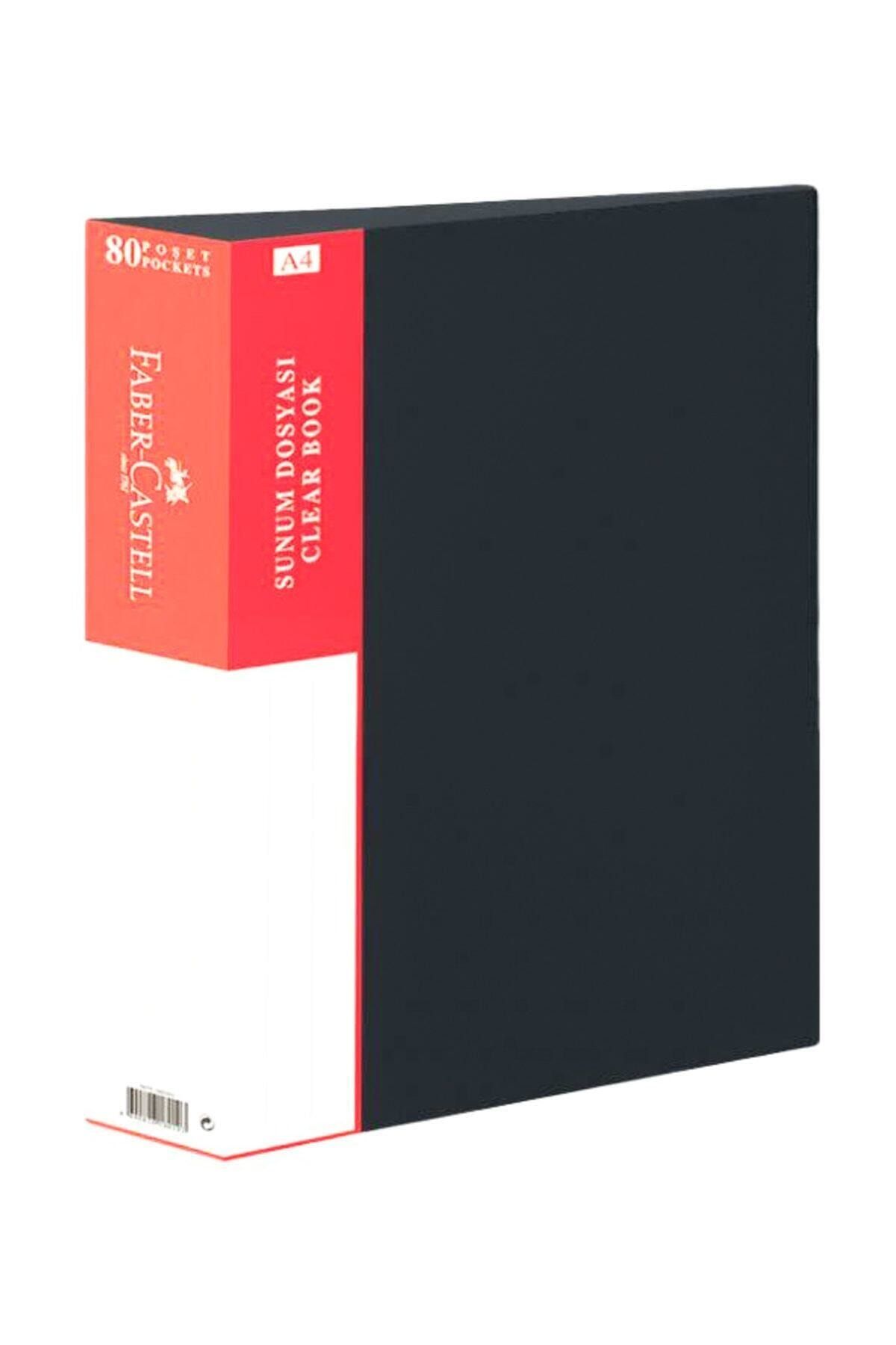 Faber Castell Faber-castell Katalog Dosya 80 Li Siyah-kırmızı