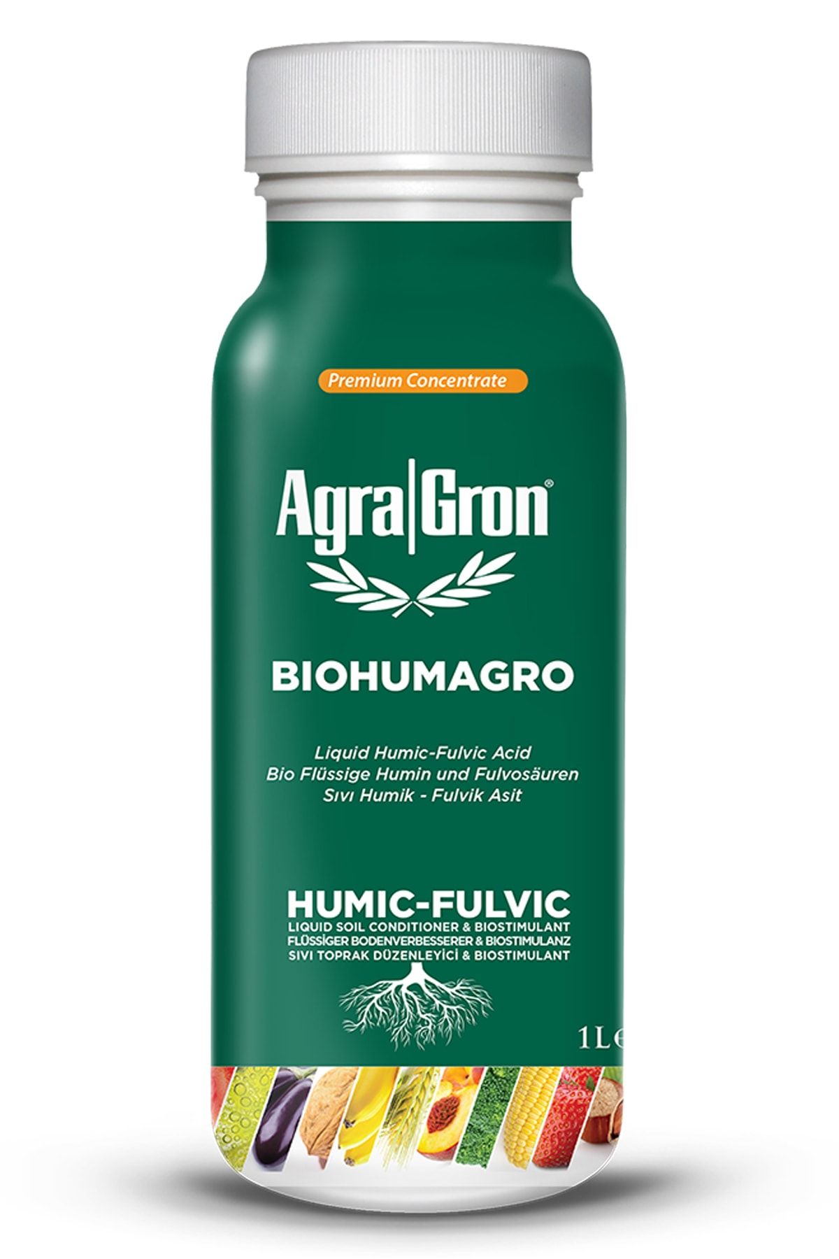 AgraGron Biohumagro Leonardit Menşeili Hümik Fülvik - Biohumagro 1 Lt. Organik Toprak Düzenleyici