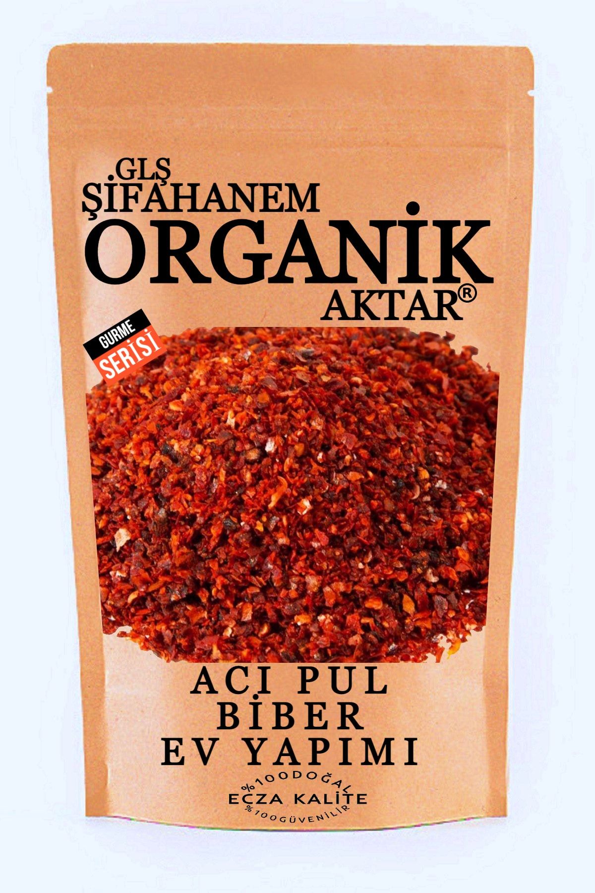 GLŞ ŞİFAHANEM ORGANİK AKTAR Pul Biber Acı Antep 500 gr