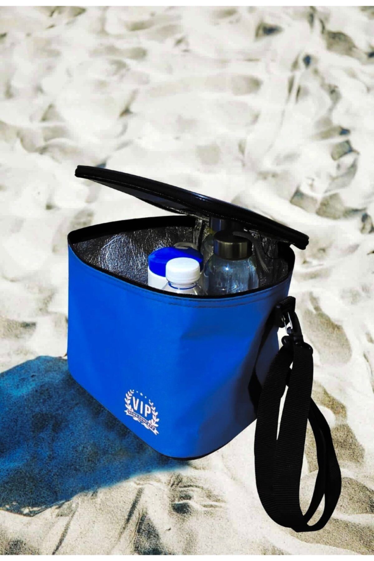 Genel Markalar Vip Termos Çanta 11 lt Plaj Tipi Buzluk Termos Soğutucu Çanta Mavi