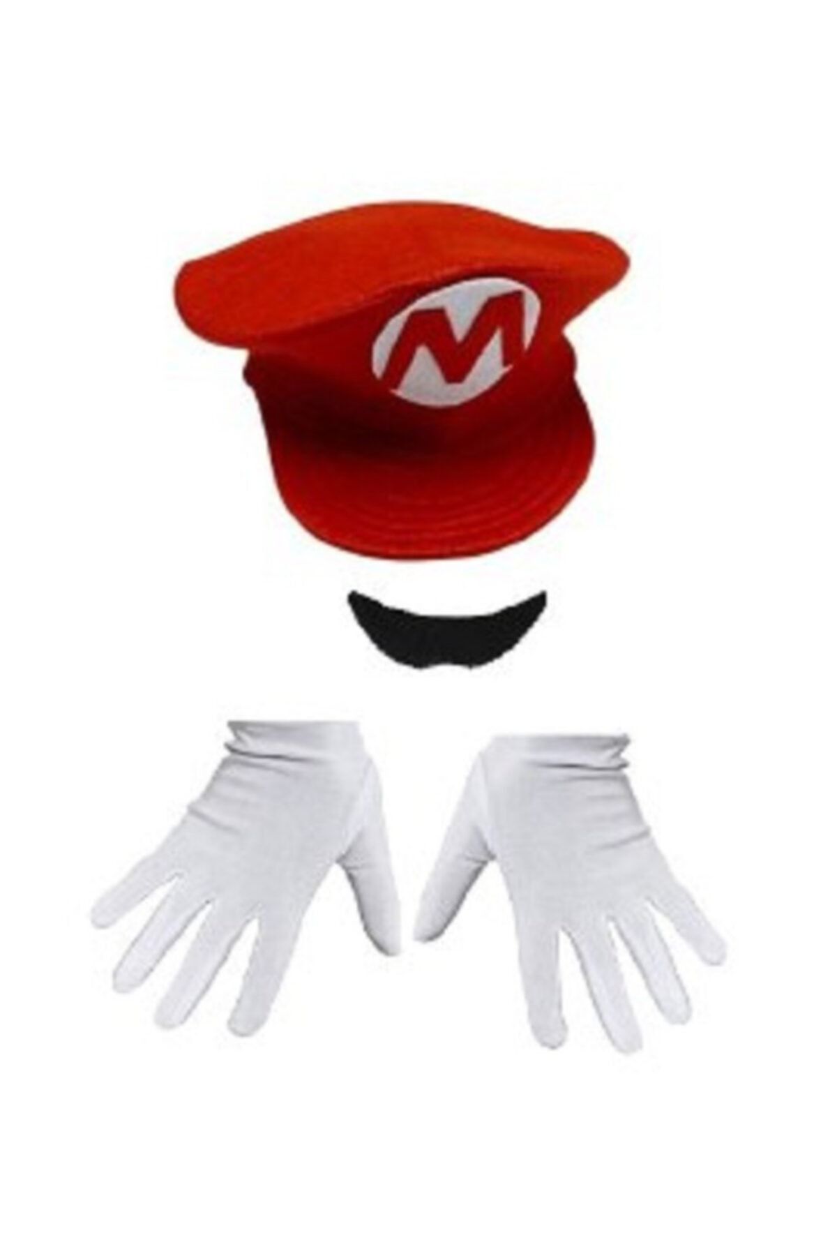 KOSTÜMCE Mario Şapka Set Yetişkin