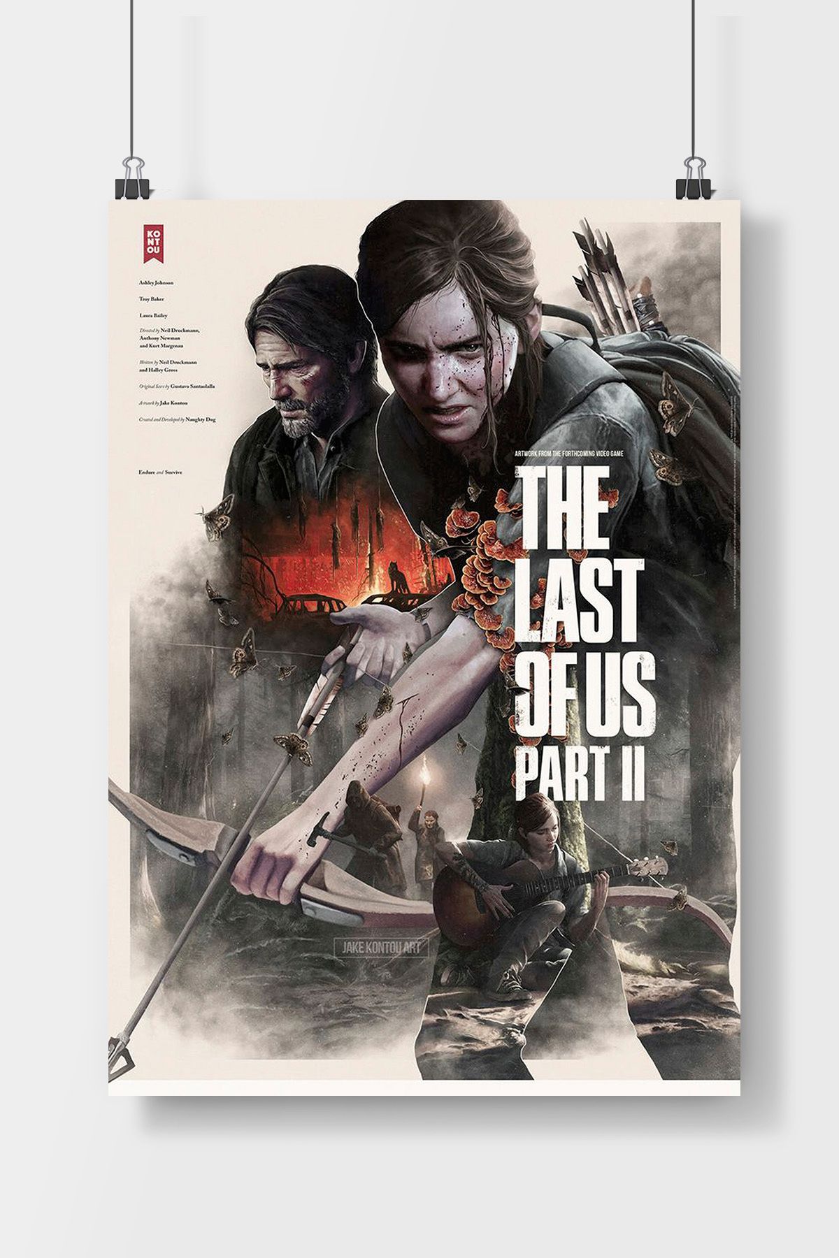 TREND The Last Of Us Part 2 Oyun Poster Çerçevesiz Parlak Fotoğraf Kağıdı