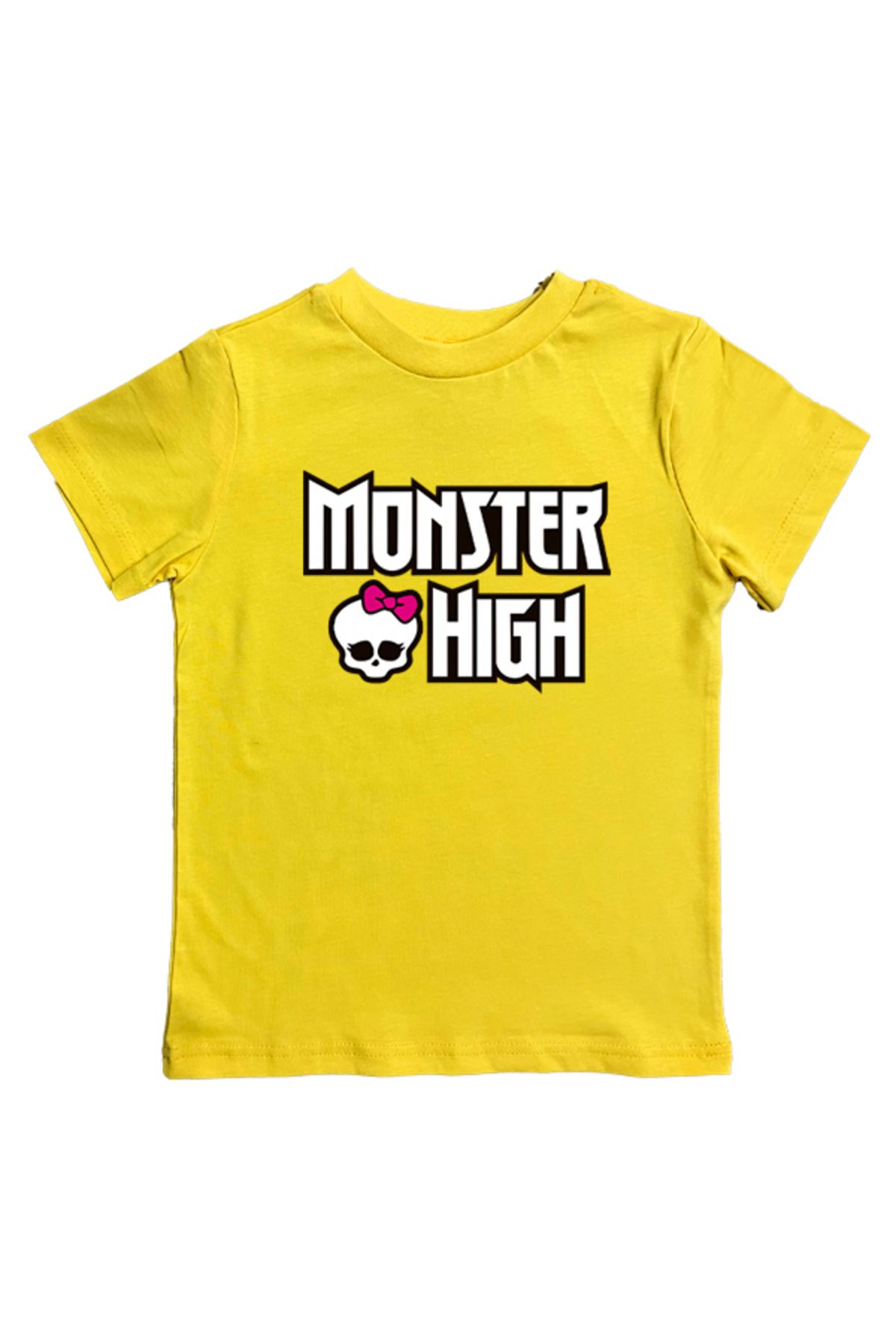 MONSTER HIGH Baskılı pamuklu penye kumaş yazlık çocuk T-Shirt