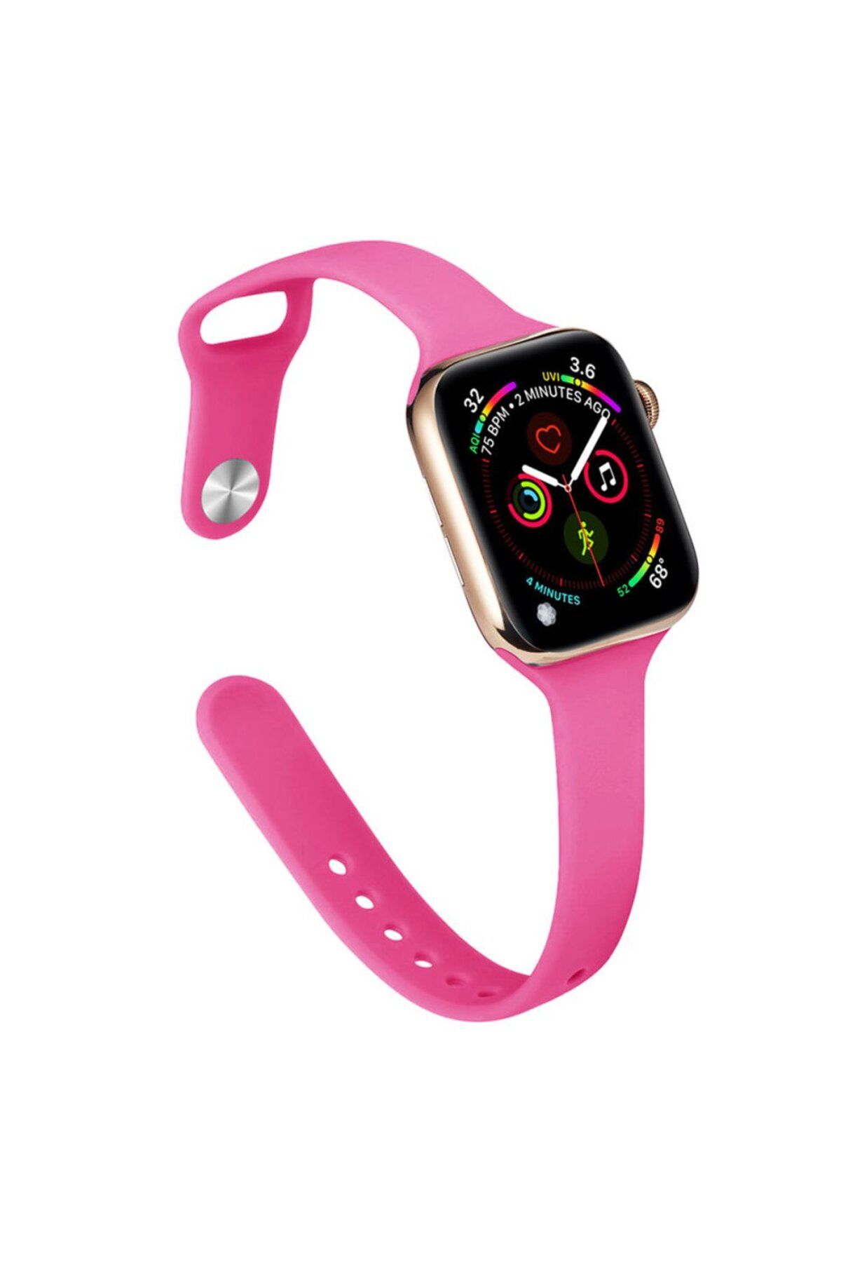 TREND CLZ942 Apple Watch Uyumlu 41mm Klasik Kordon - Ürün Rengi : Pudra