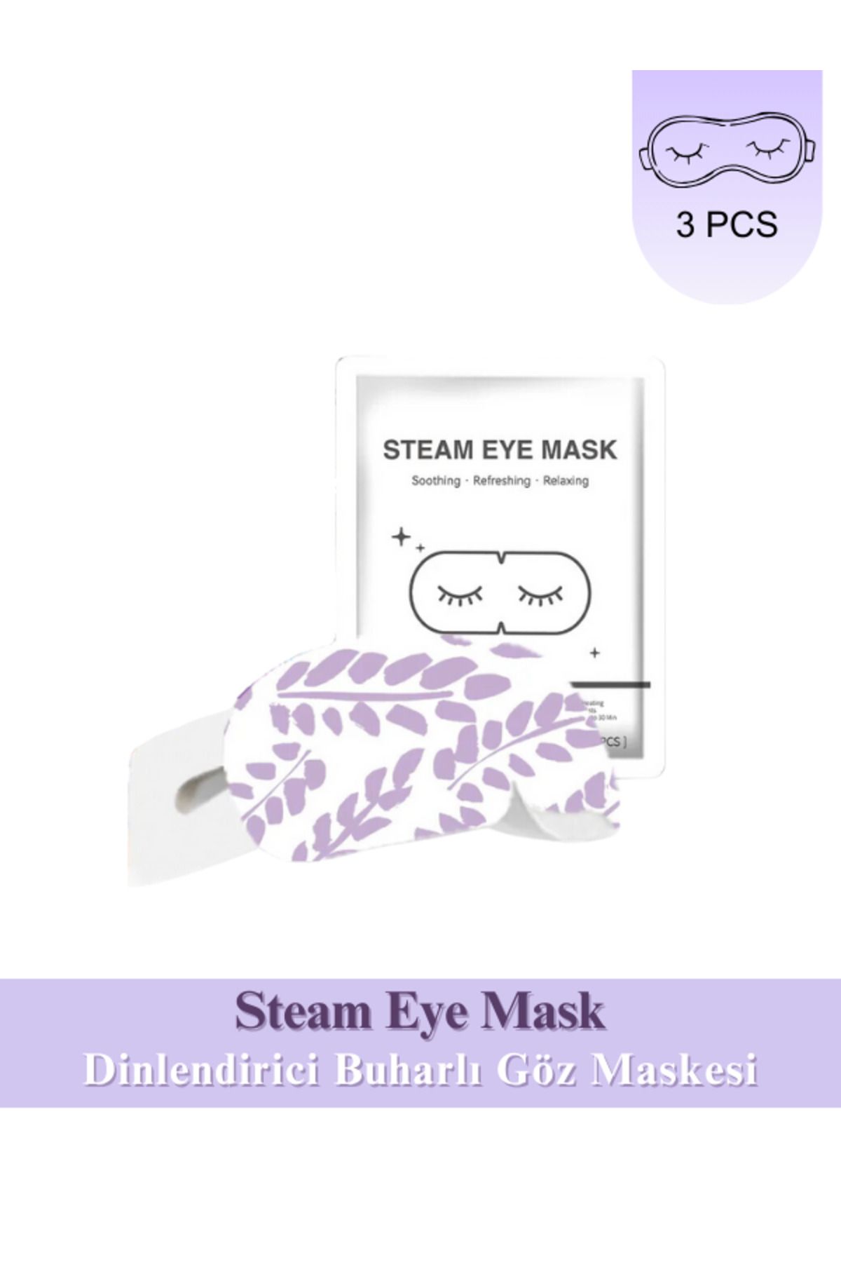 Topaxx Steam Eye Mask Göz Kuruluğu Ve Kızarıklık Izlerini Gideren Yatıştırıcı Buharlı Göz Maskesi 3'lü