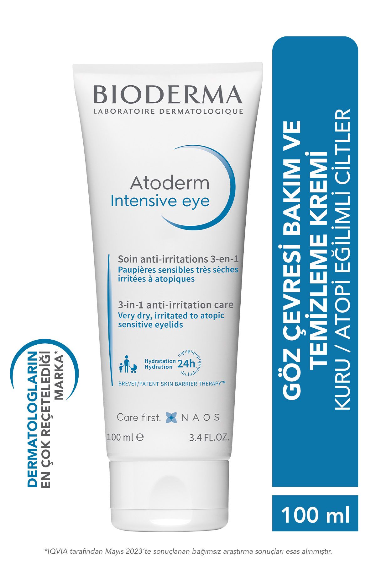 Bioderma EYE DRY ATOPY PRONE EYE CONTOUR CREAM AND CLEANSER HYALURONİC ACİD 100 ML
