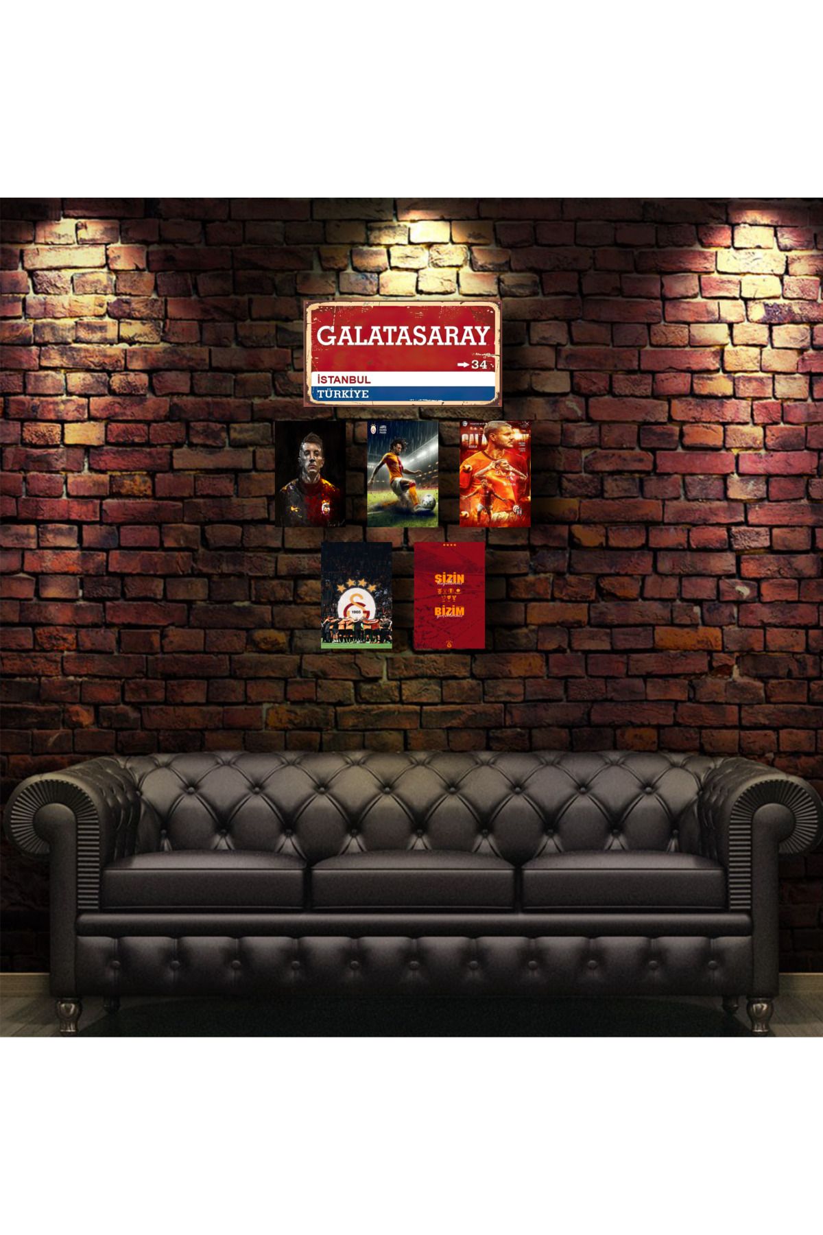 posterr "Galatasaray" Altılı Dekota Duvar Posteri 1x(20*30'cm) 5x(10*15'cm)