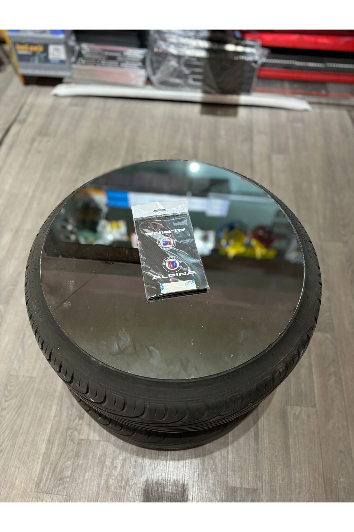 Emir garage Araç Cam Etiketi Bagaj Etiketi Alpina Model 1 Adet