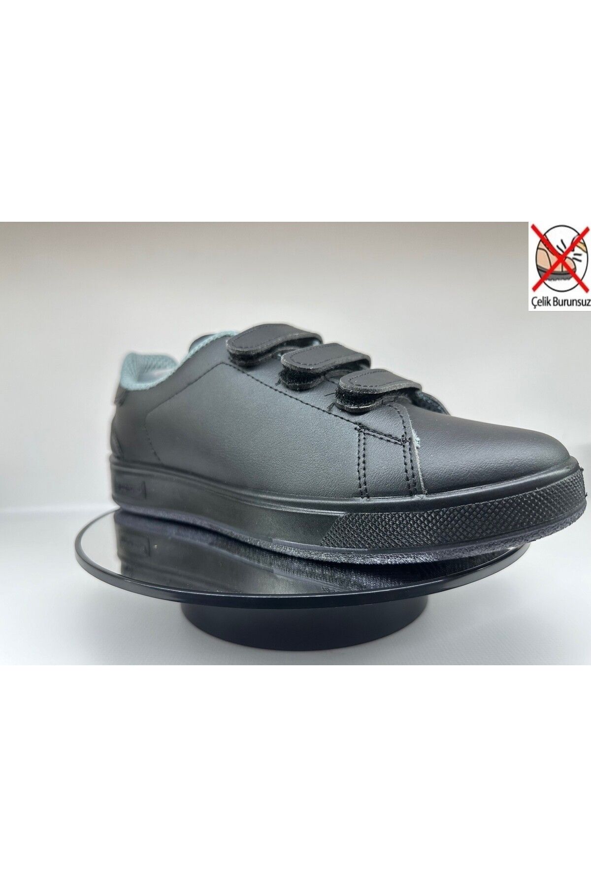 Mekap 303 C Siyah 4 Mevsim Ortopedik Kaydırmaz Tabanlı Rahat Yumuşak Çeliksiz Yürüyüş Spor Ayakkabı