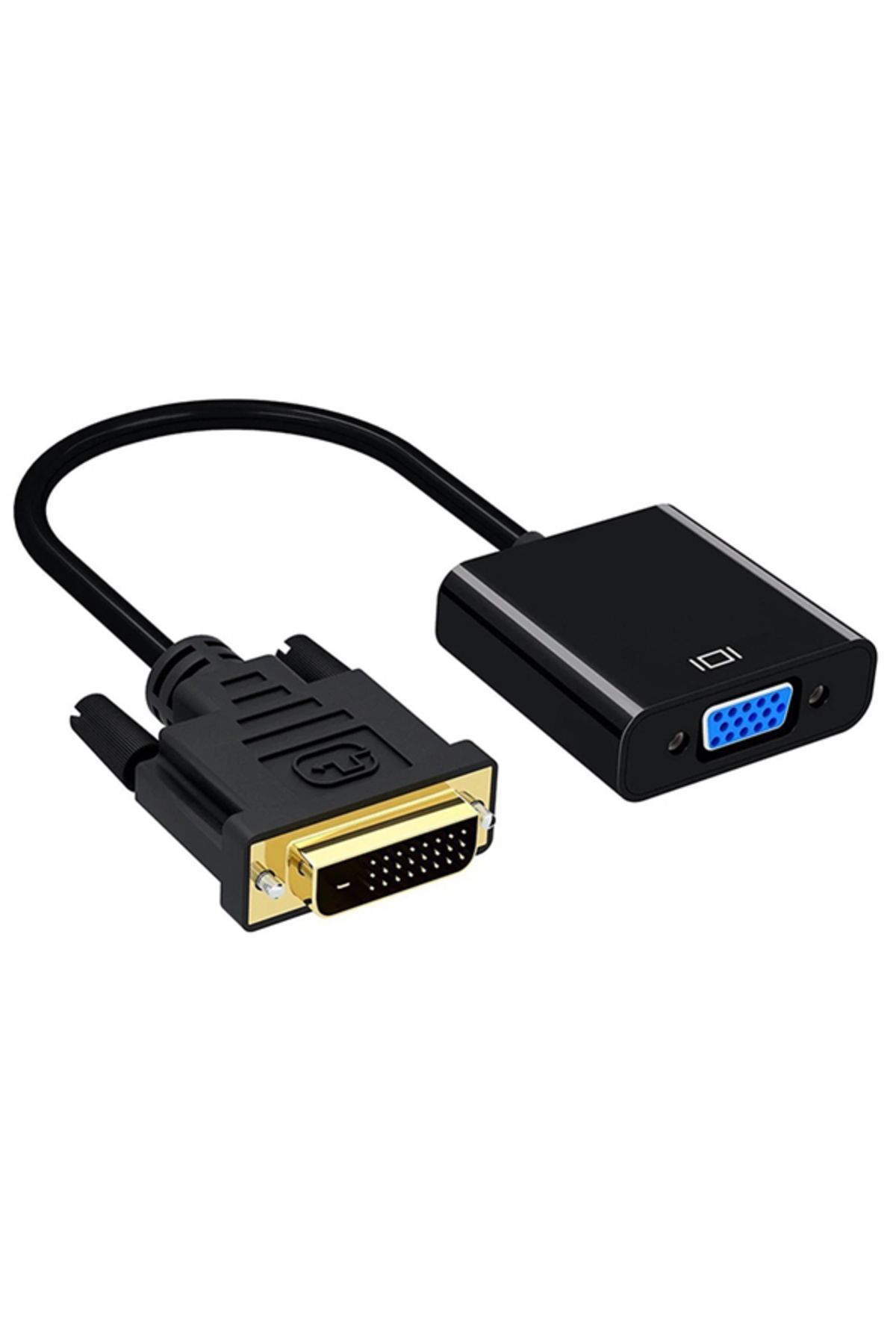 nuraltuncom DVI-D 24+1 ERKEK TO VGA DİŞİ ÇEVİRİCİ ADAPTÖR KABLO DVI-D TO VGA ADAPTÖR (4433)