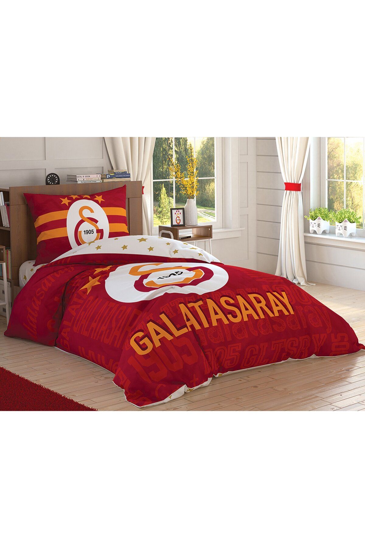 Taç Galatasaray Sportif Pamuk Lisanslı Nevresim Takımı