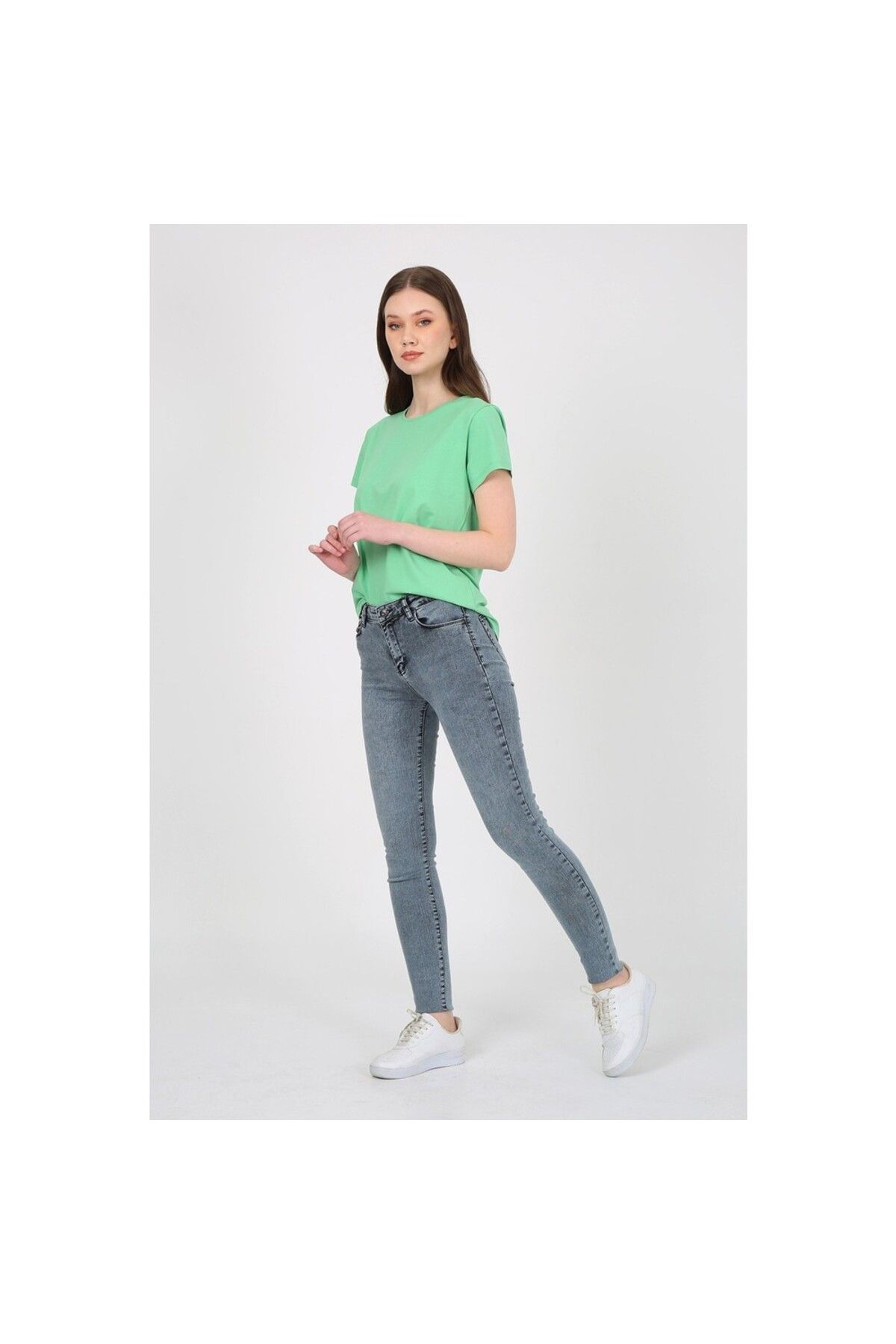 Twister Jeans Mindy 9205-60 Light Snow Likralı Dar Paça Kadın Kot Pantolon