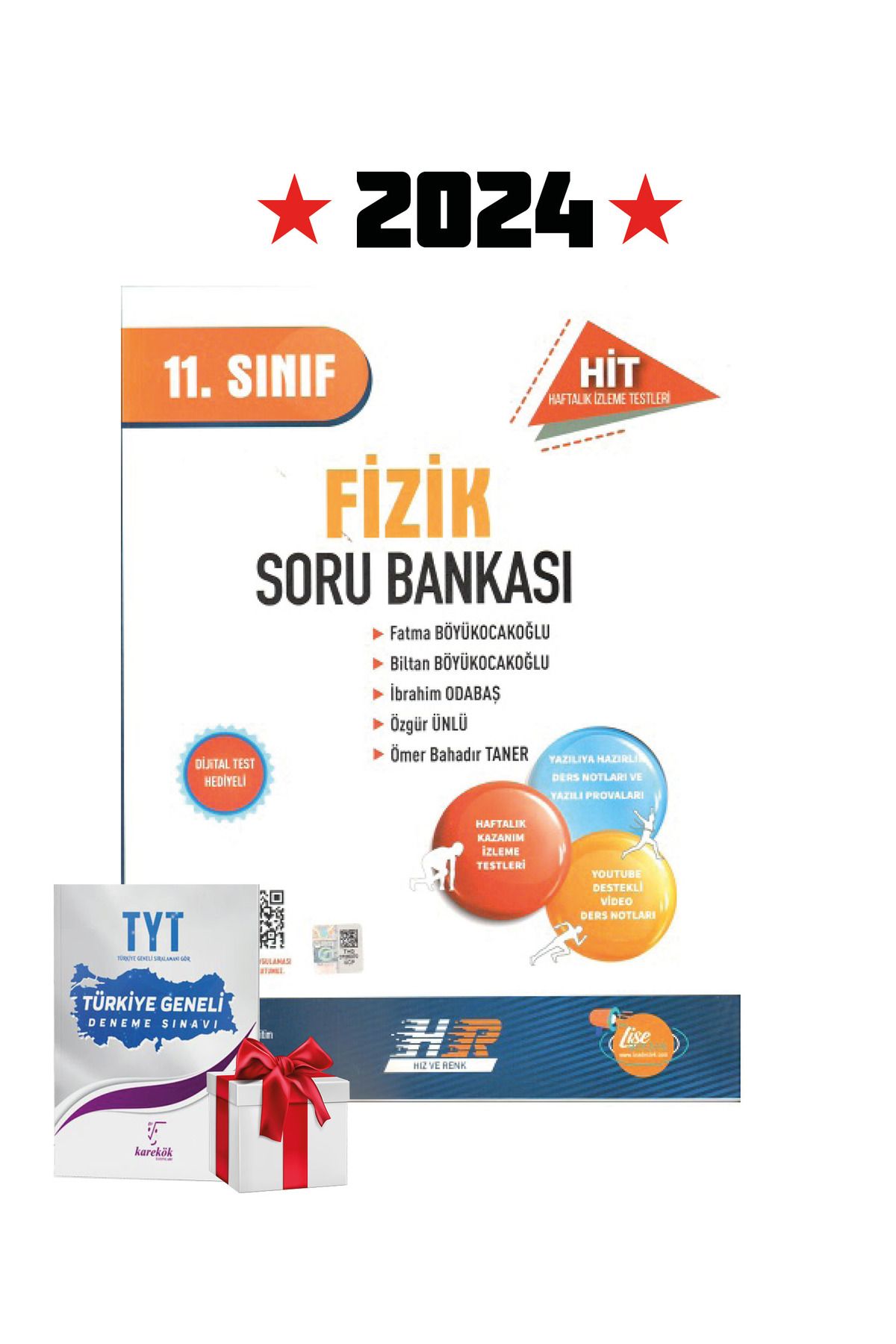 Hız ve Renk Yayınları 11.SINIF HIZ ve RENK HİT SORU BANKASI FİZİK - 2024