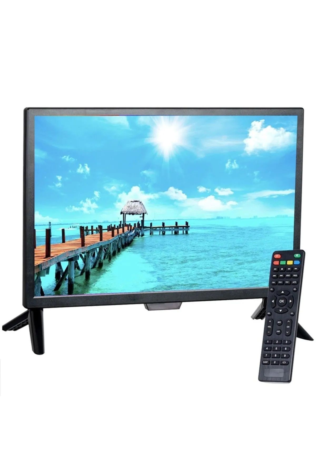 herz HM-3517 17'' HD LED CCTV Monitör Vga-HDMI-Rca Girişli Hoparlörlü+KUMANDALI