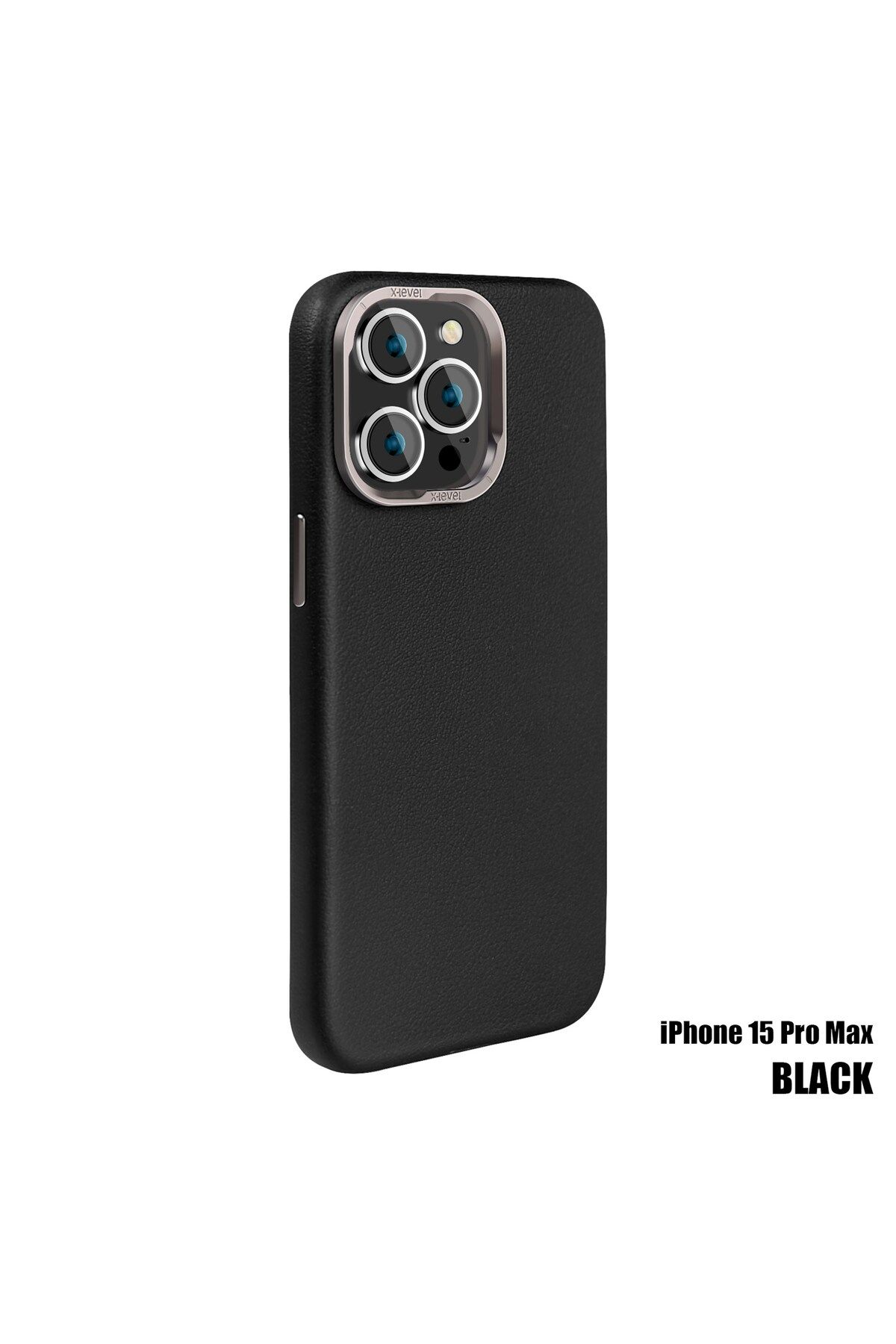 X-Level iPhone 15 Pro Max Magnet Better Enjoyment Kılıf Siyah Xlevel
