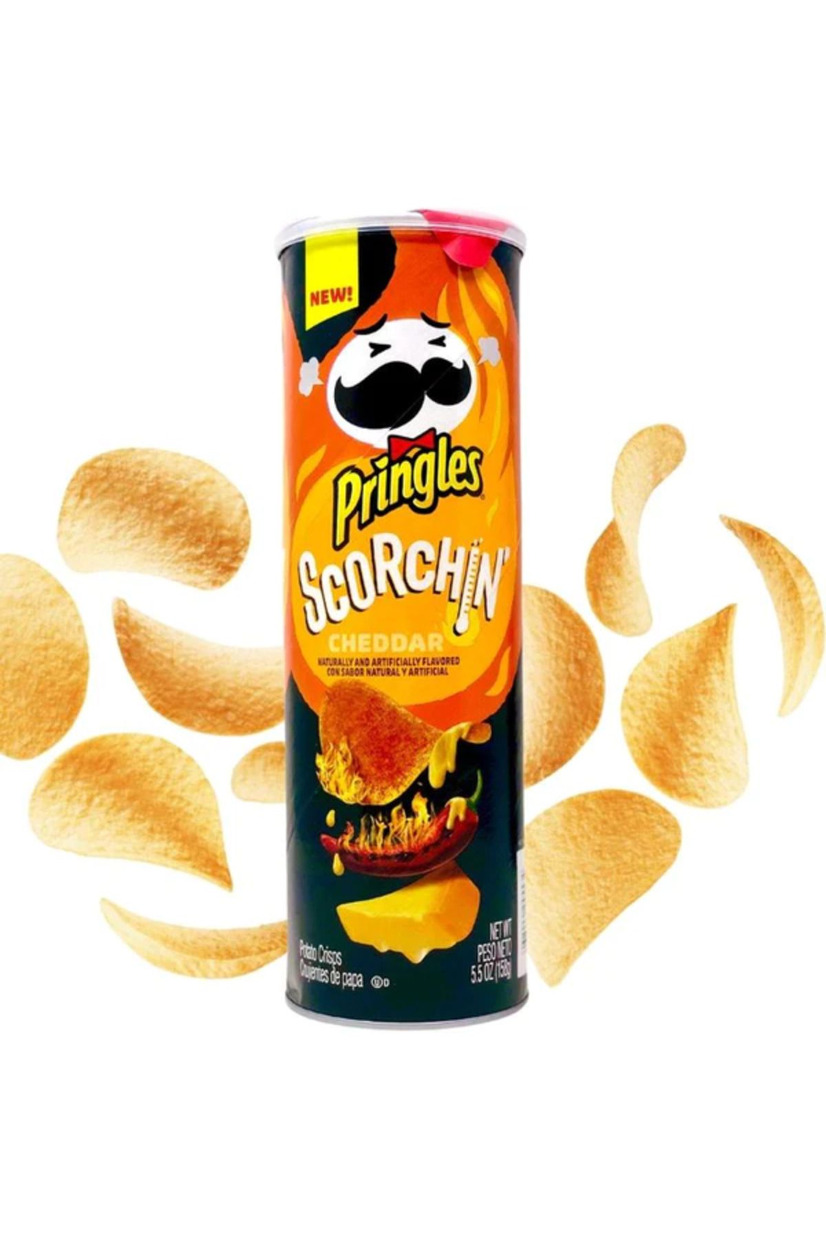 Pringles Prıngles Scorchın Cheddar Cips 158 gr