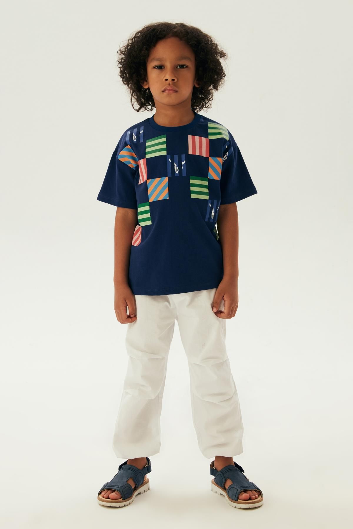 Nebbati BG Store Erkek Çocuk Desenli T-Shirt