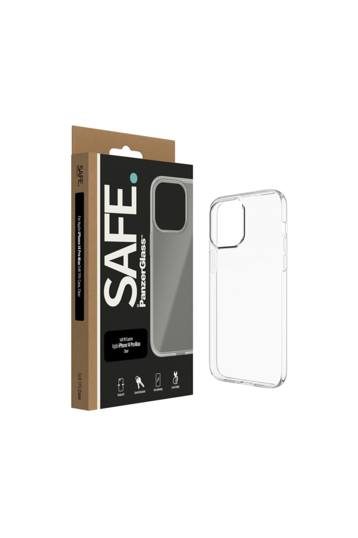 PanzerGlass Safe. Soft Tpu Case For Apple Iphone 14 Pro Max Şeffaf Kılıf