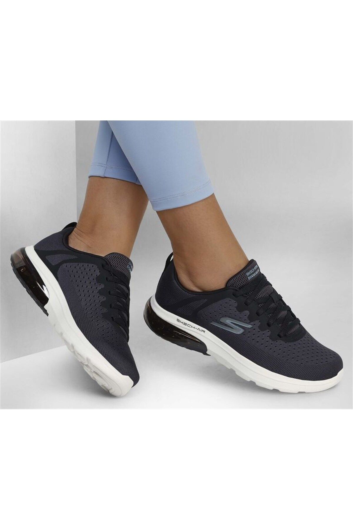 Skechers Kadın Yürüyüş Ayakkabısı 124362 Bklb Siyah/açık Mavi