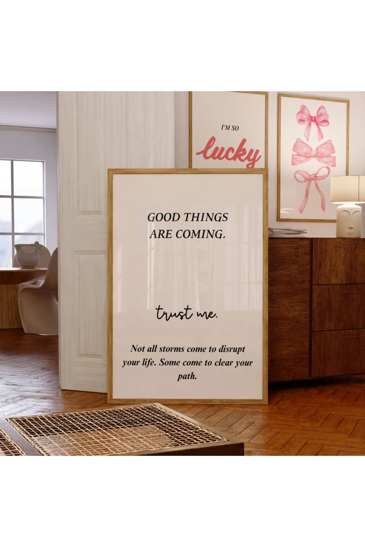 Soleste Co Lucky Girl Syndrome 2 Pinterest Positive Affirmation Olumlama Minimal Poster Estetik Poster