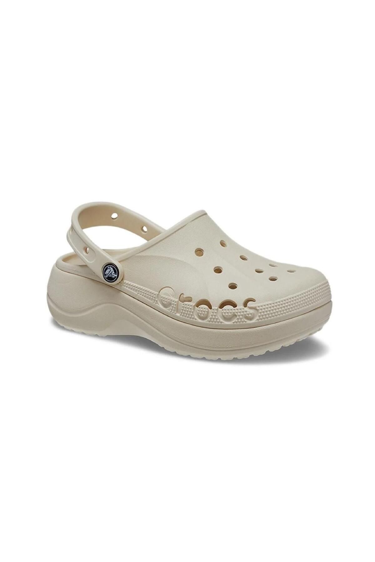 Crocs 208186 Baya Platform Clog Kırık Beyaz