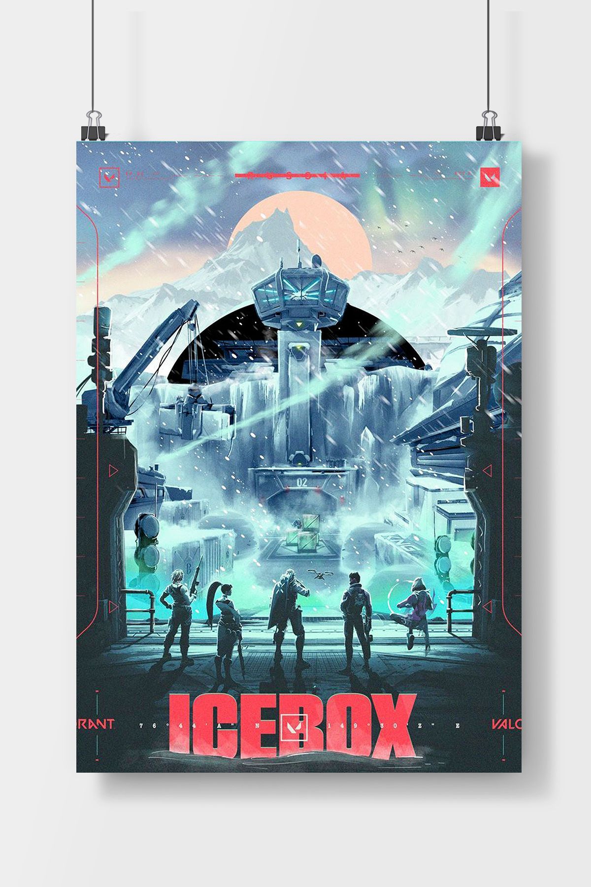 TREND Valorant Icebox Oyun Poster Çerçevesiz Parlak Kağıt