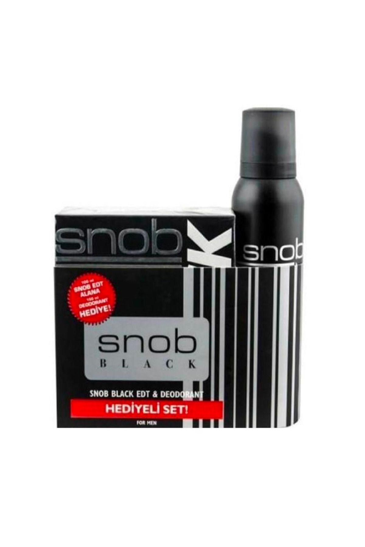 Snob Edt Black 100ml + Deodorant 150ml Hediyeli Kofre Parfüm