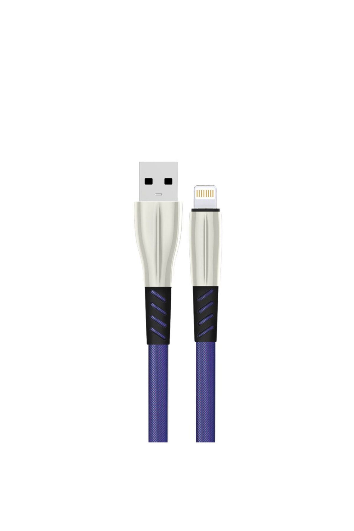 TREND CLZ942 S89 Metal Uçlu Lightning Kablo İphone Uyumlu 1m 2.4a - Ürün Rengi : Mavi Uyumlu