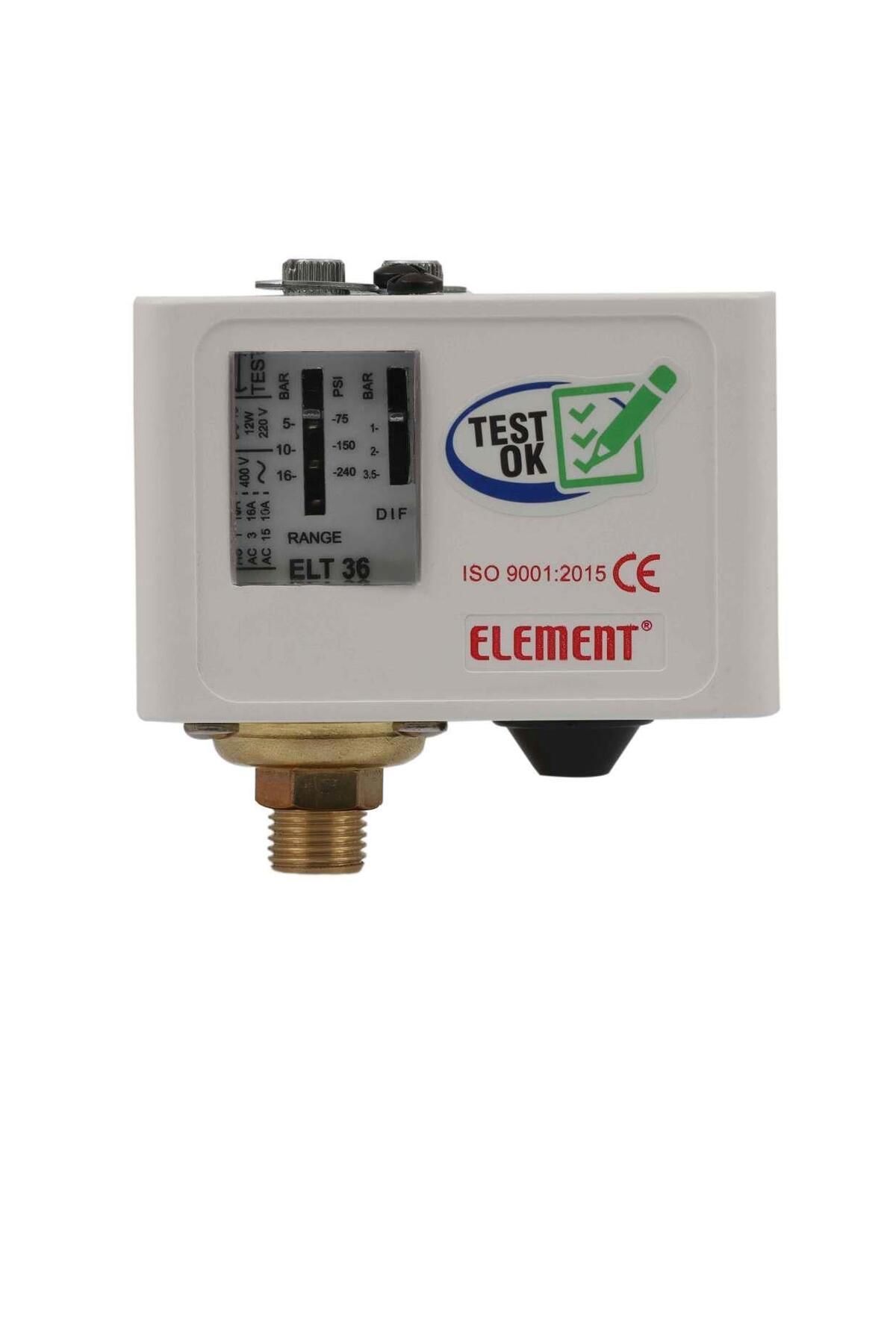 Element 5-50 Bar Presostatlar Basınç Şalteri 1/4'' Bağlantı (Basınç kontrol cihazı)
